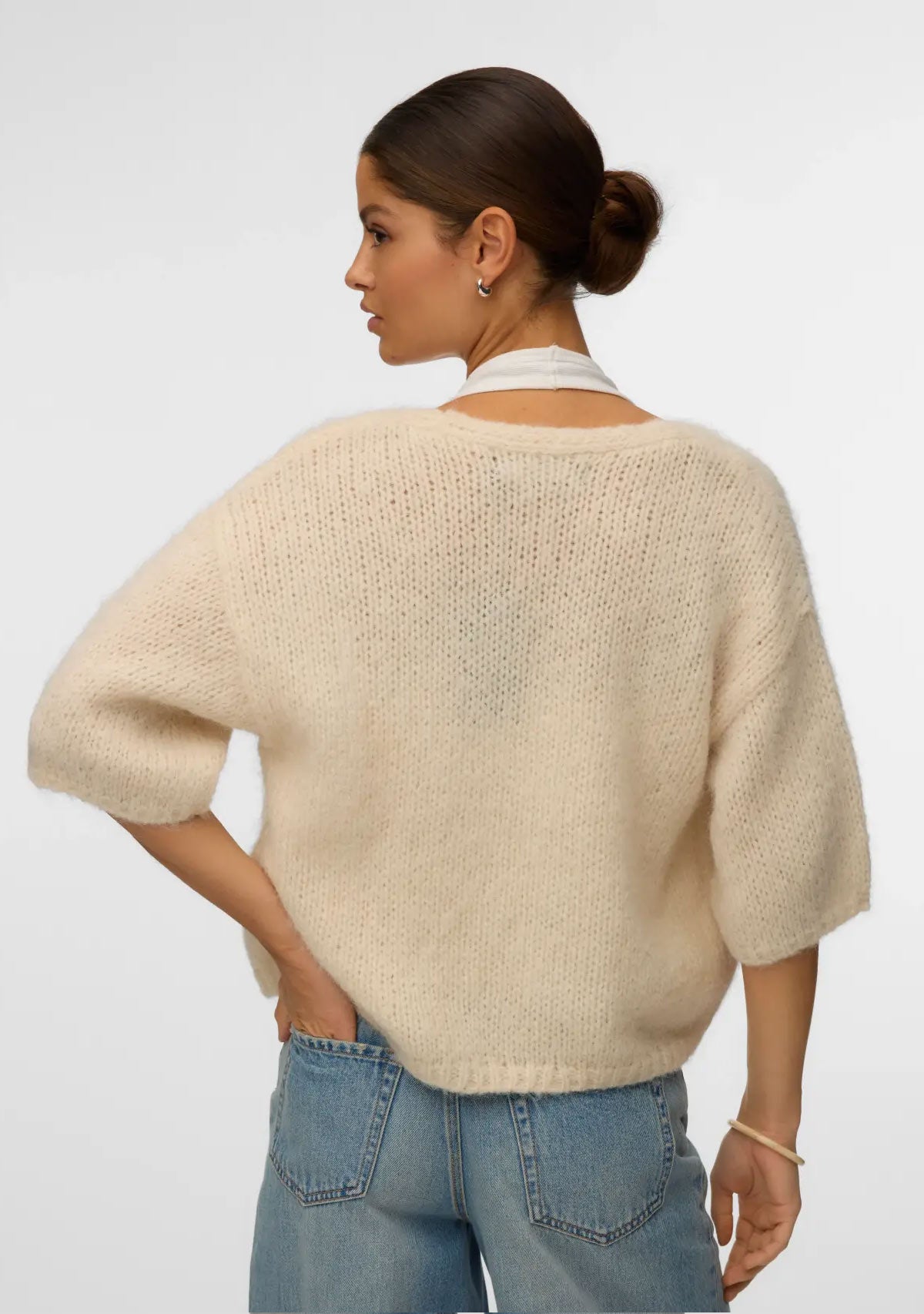 Vmmaybe 2/4 Open Cardigan Noos Birch