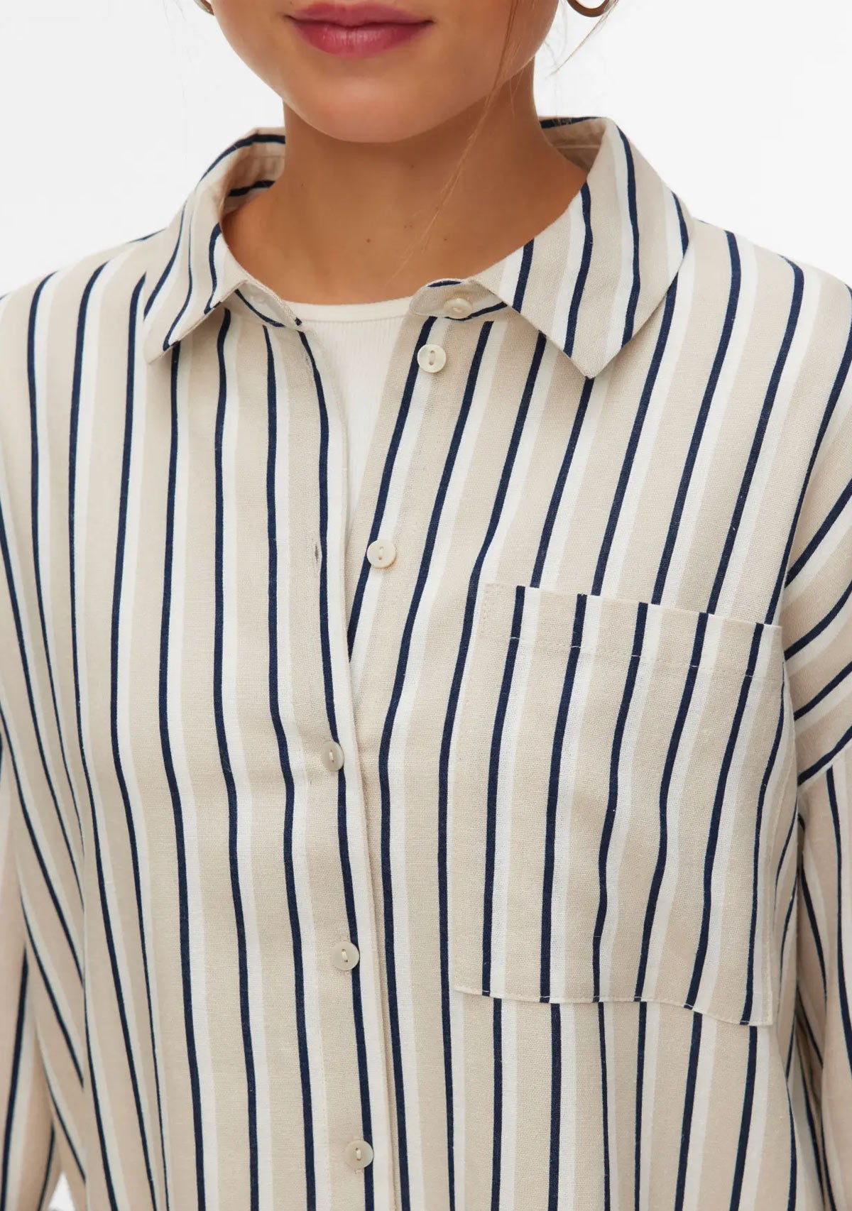 Vmmymilo Shirt Silver Lining Heidi Vero Moda