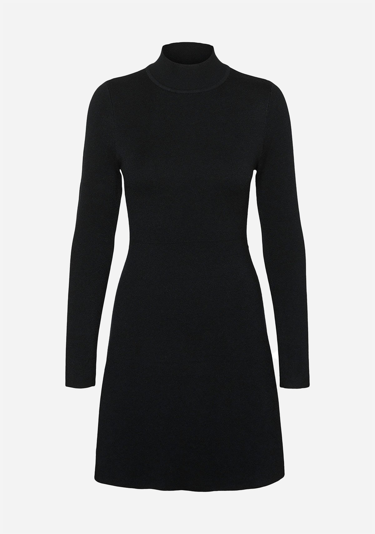 VM Gold LS Highneck Skater Short Dress Vero Moda