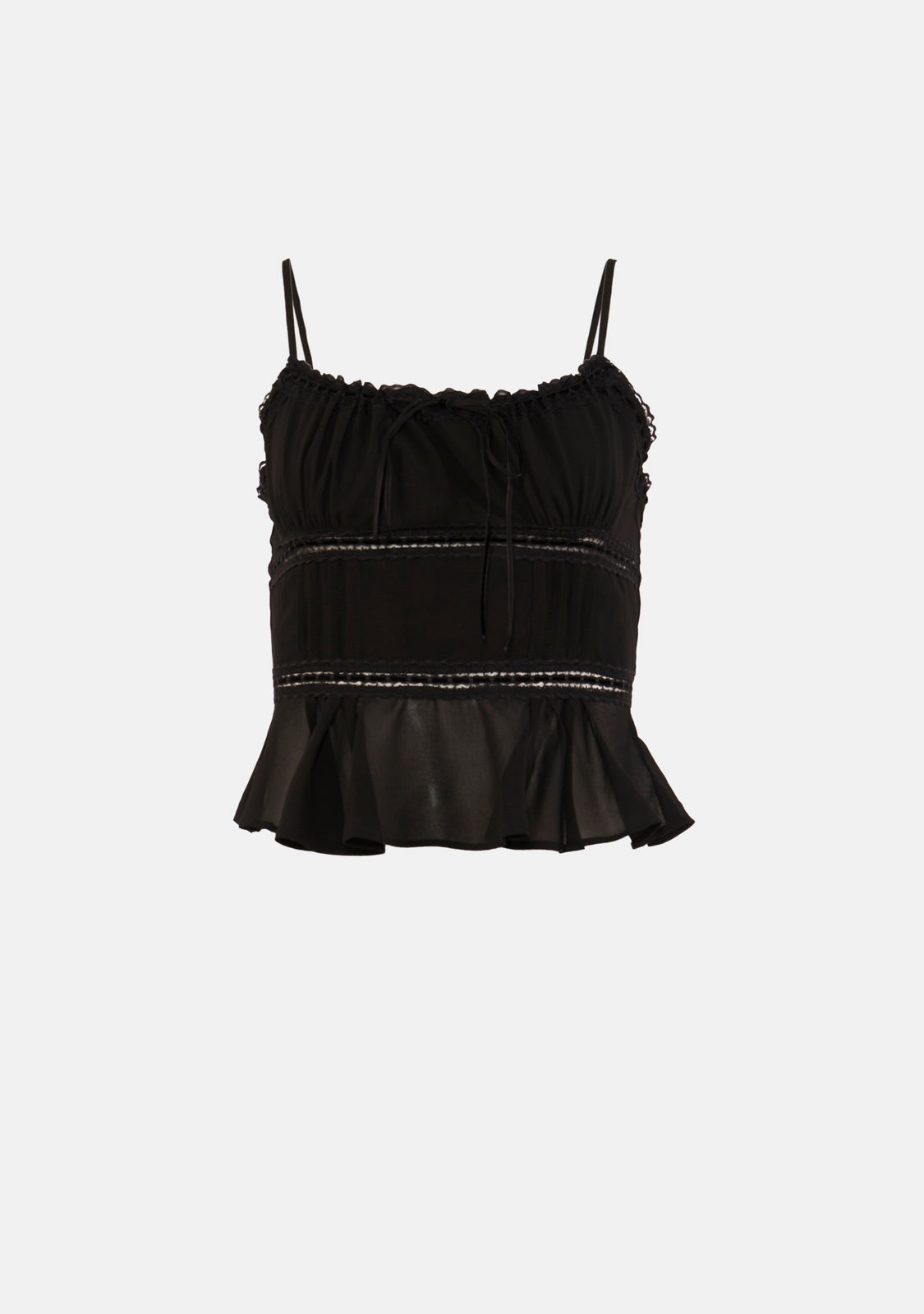 Briella Chiffon Peplum Tank