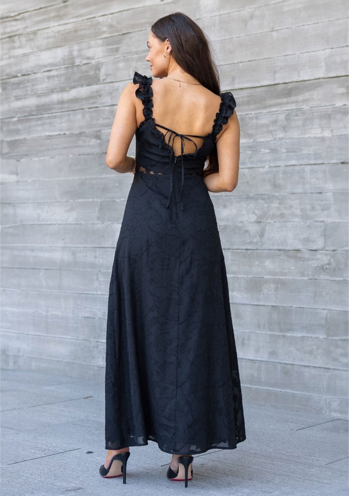 Rumi Burnout Chiffon Dress