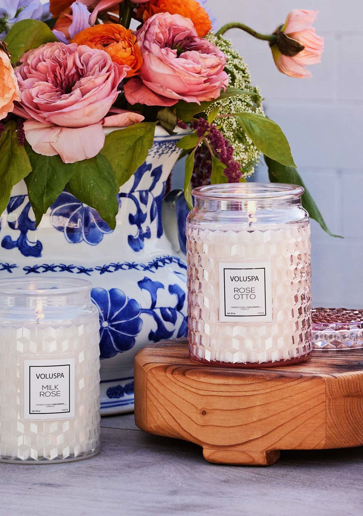 Rose Otto Large Jar Candle 18oz Voluspa