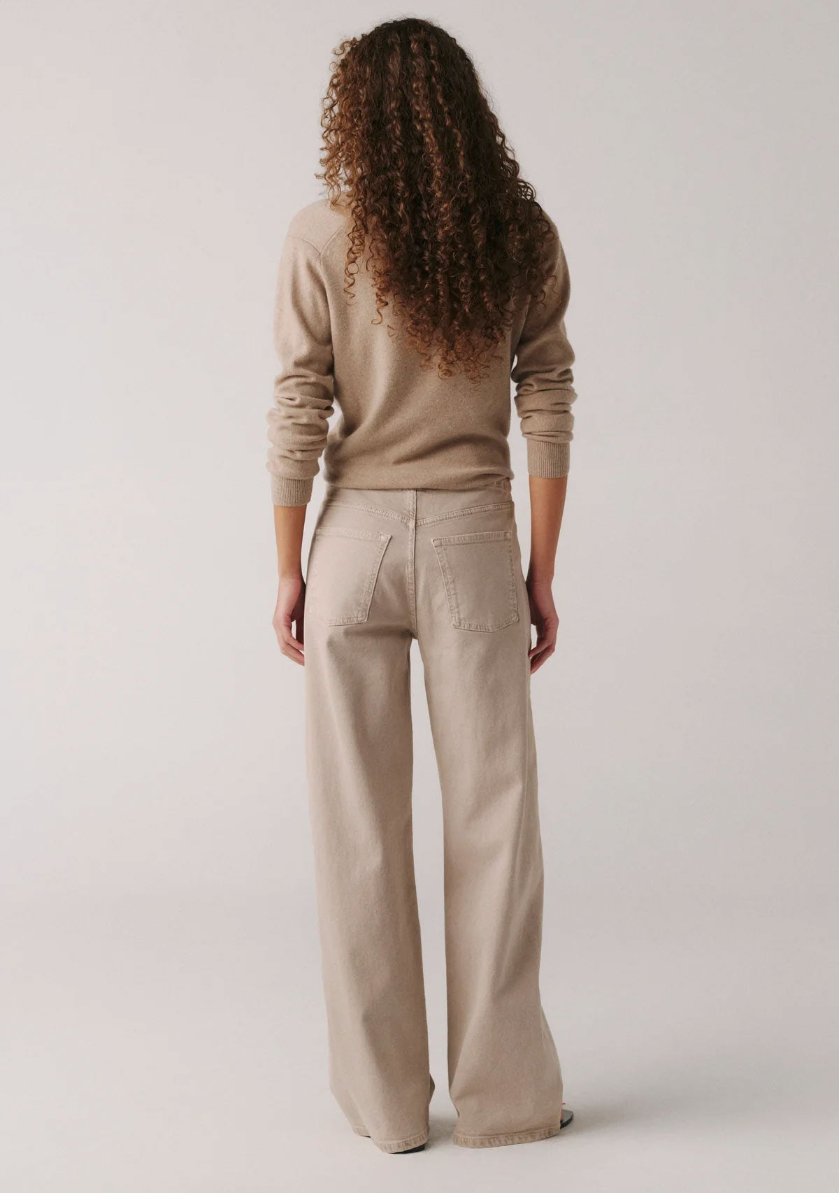 The Big Easy Pull On Wide Leg Sand Dollar WARP + WEFT
