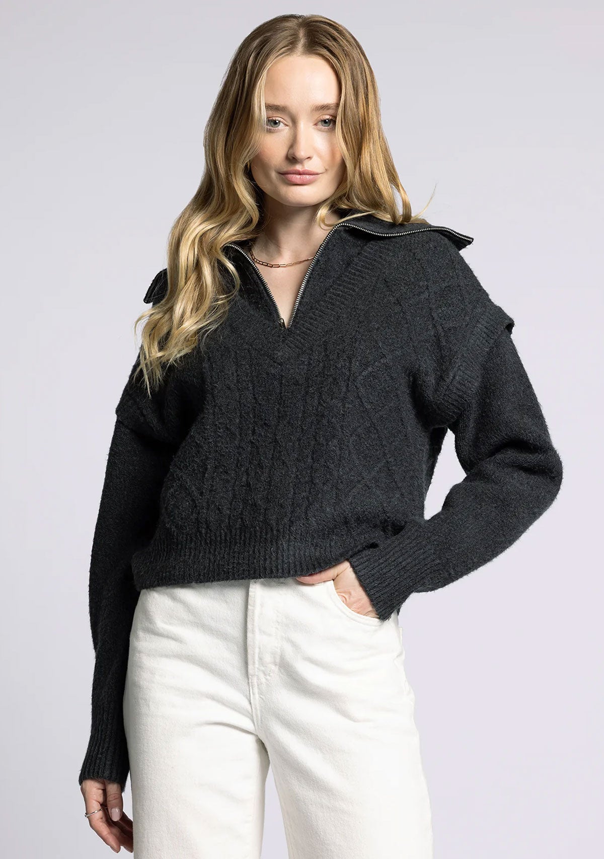 Jocelyn Pullover Charcol Heather