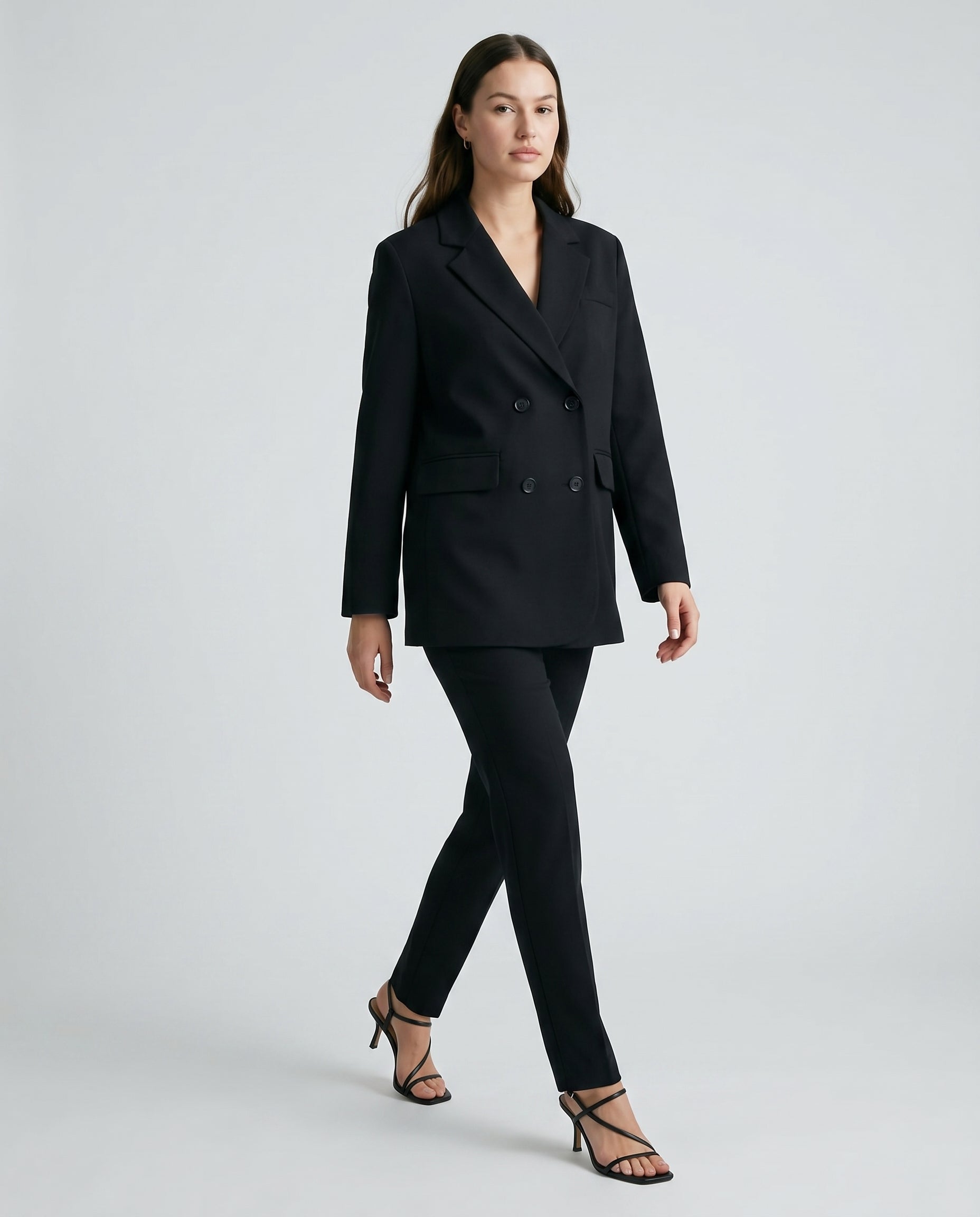 Blazer croisé noir