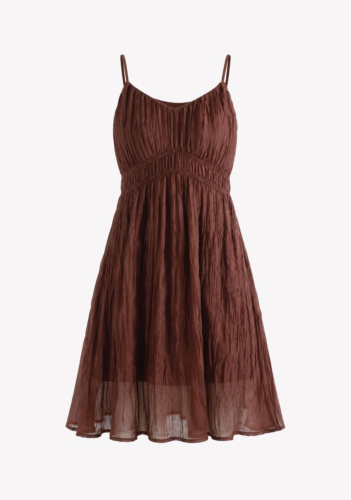 Fluid Mini Dress Coffee COCA