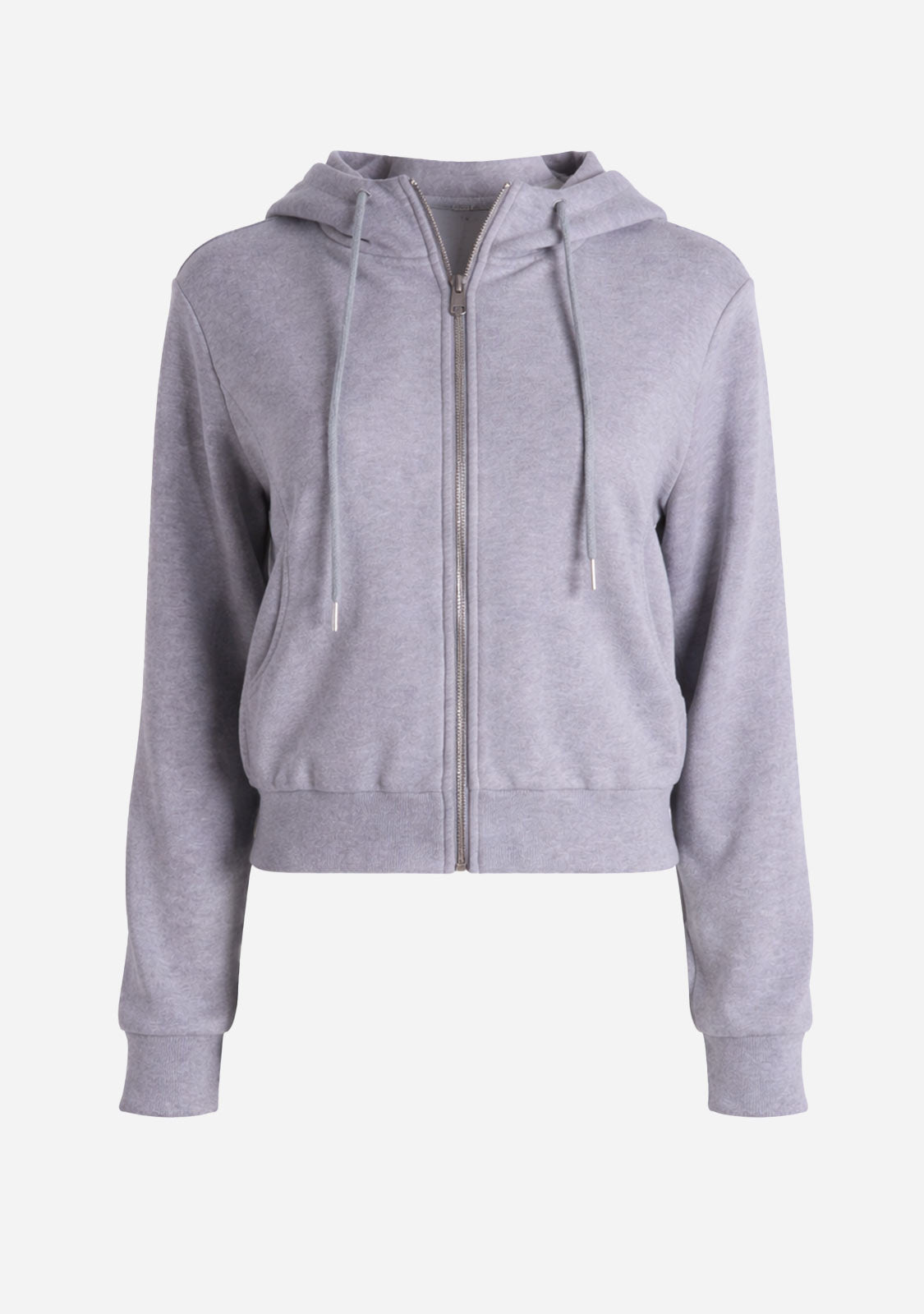 Zip Up Hoodie Gray Slow High