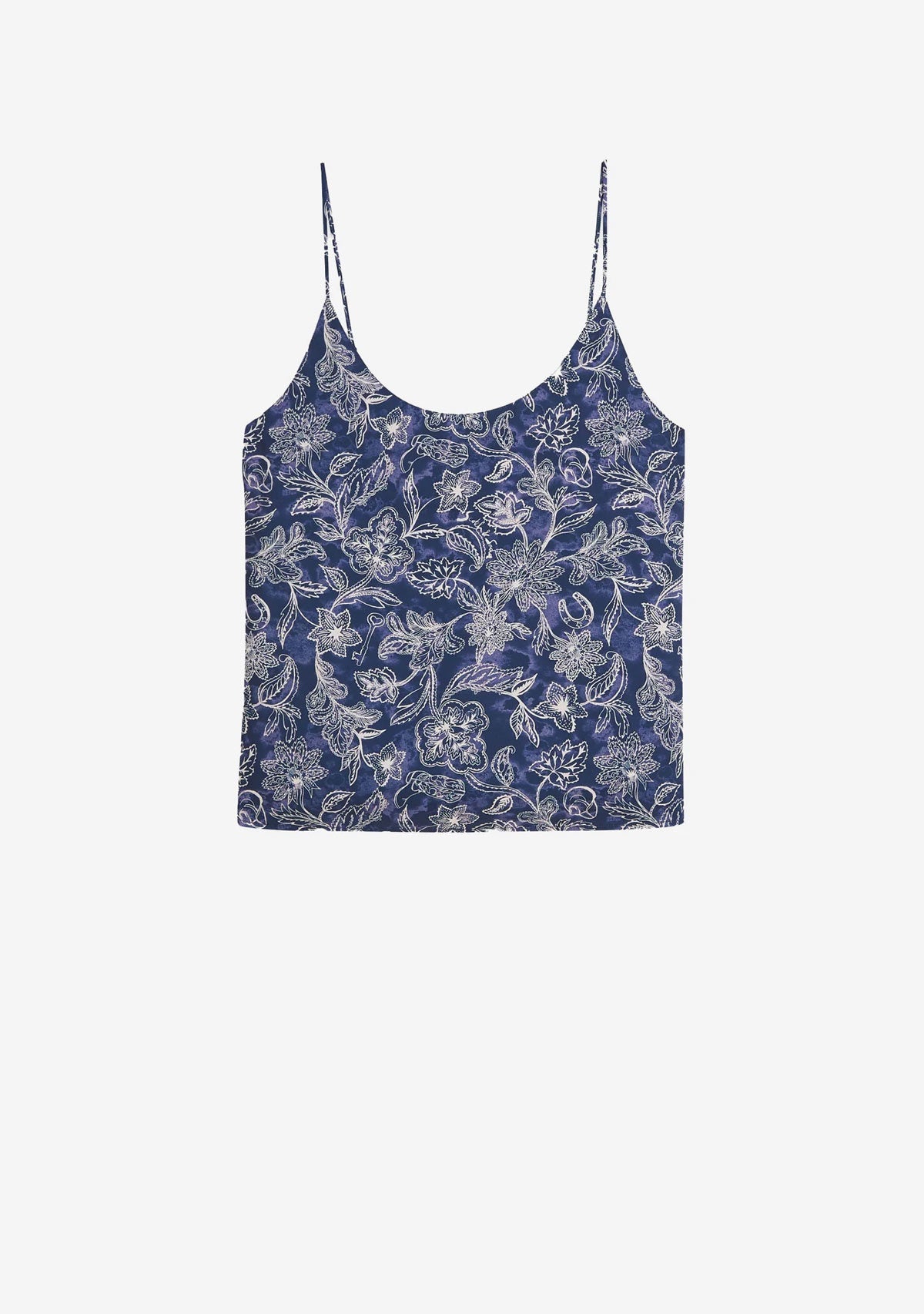 Printed Jersey Back Tank Top Lucky Bandana Dress Blues SCOTCH & SODA