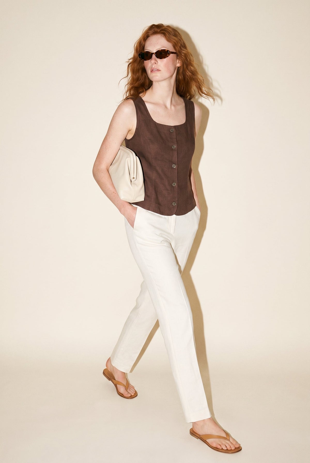 Cyra Top Brown Mus & Bombon