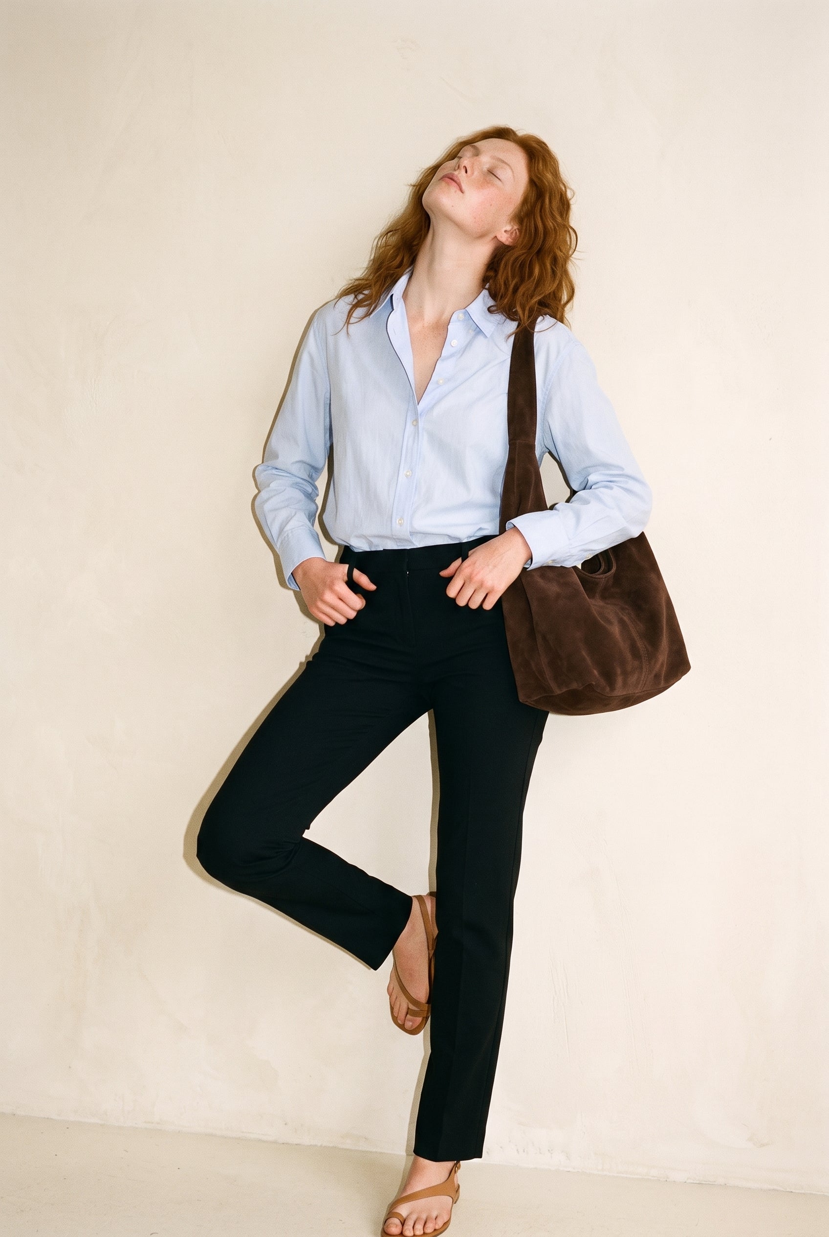 Soft Gathered Blue audrey