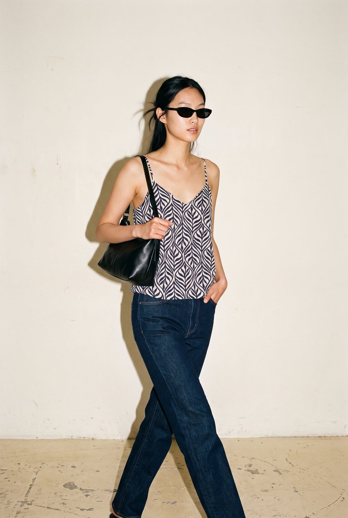 Vmjosie Singlet Birch Navy Blaze Bonnie Vero Moda