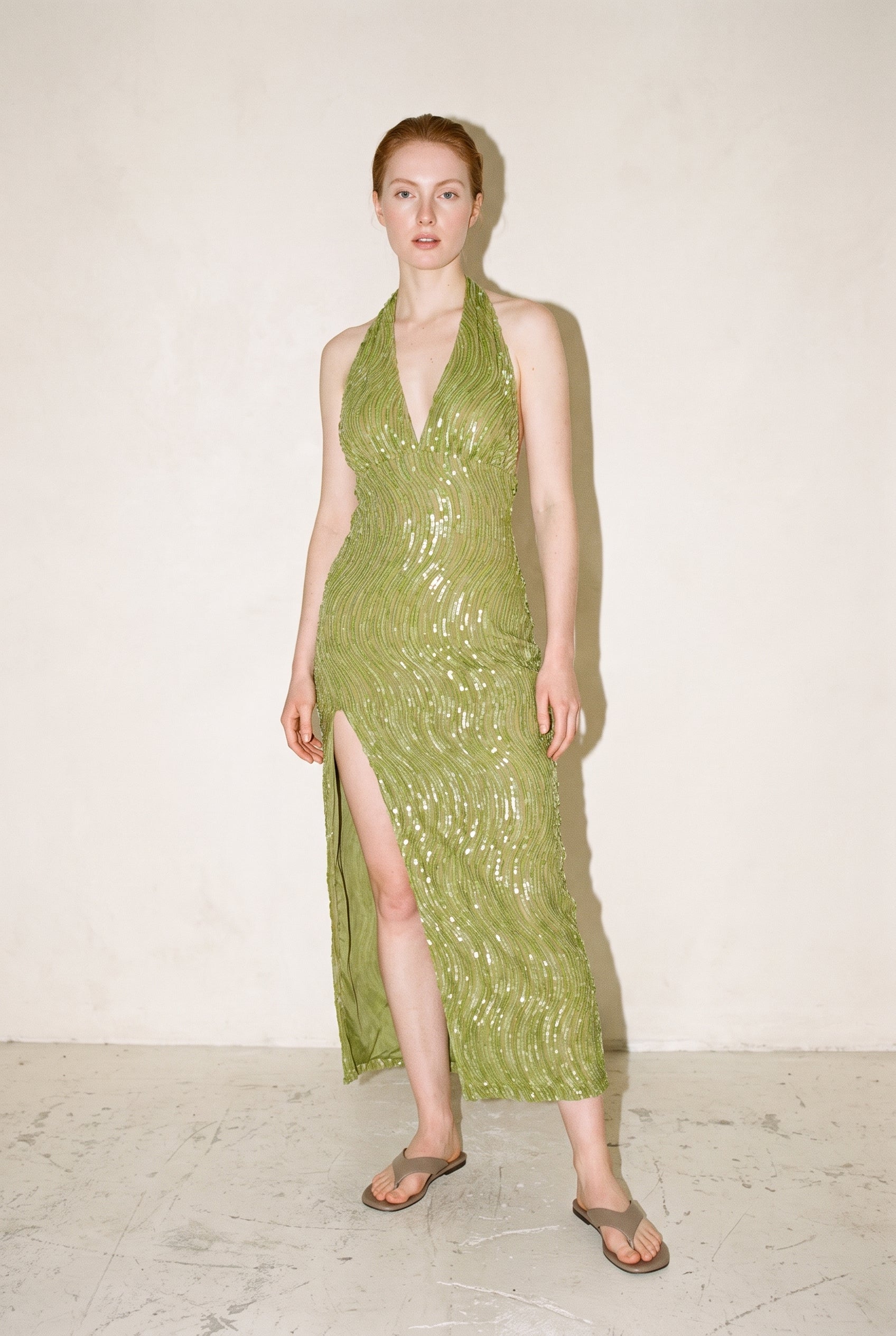 The Solara Dress Green