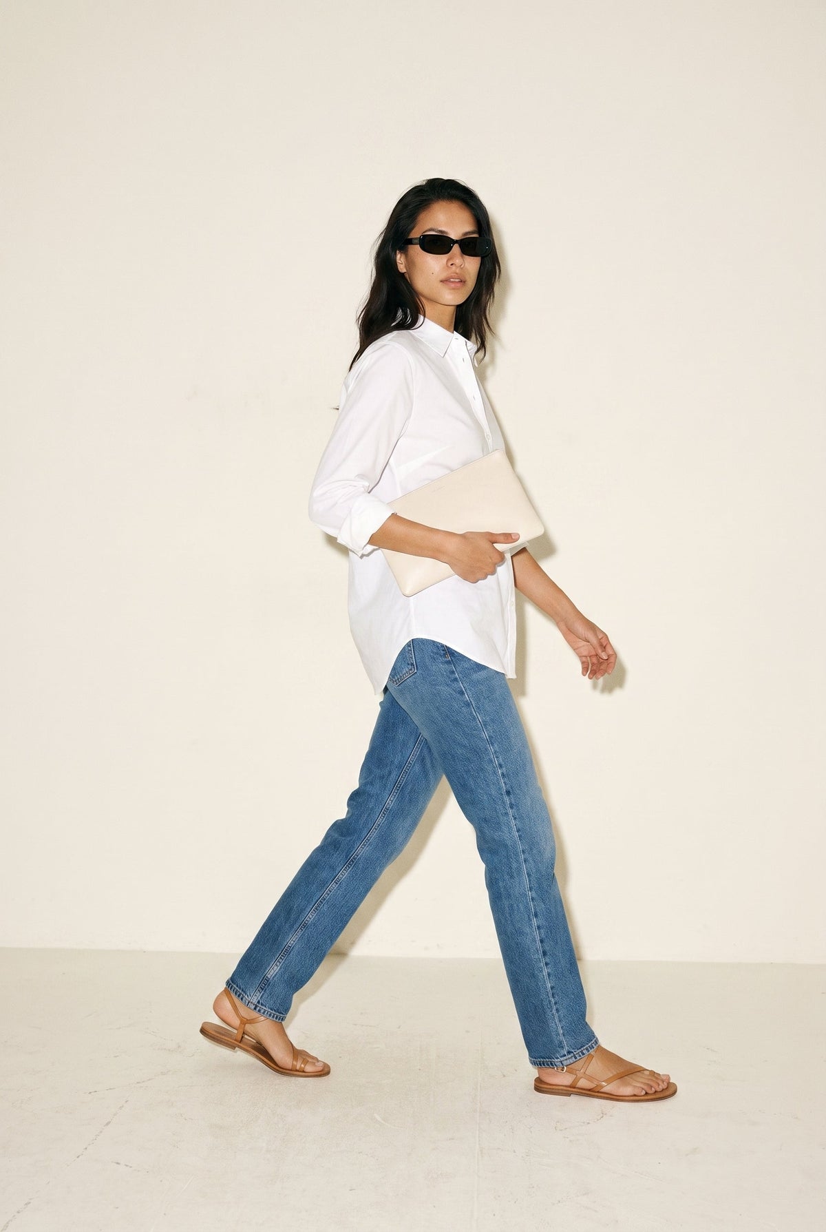 Classic Button-Down Shirt White SLOW HIGH