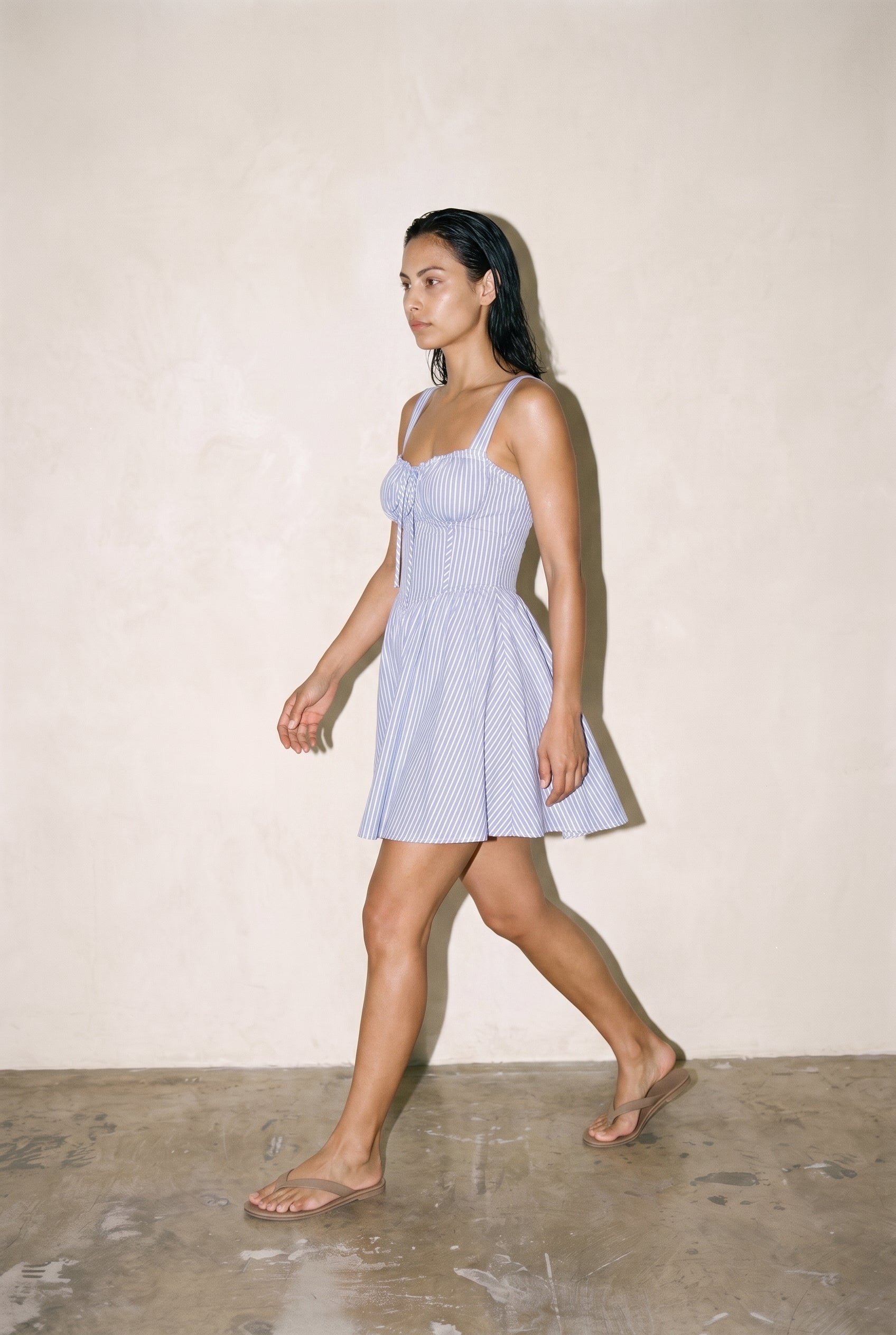 Dress Mini Sleeveless Woven Cotton