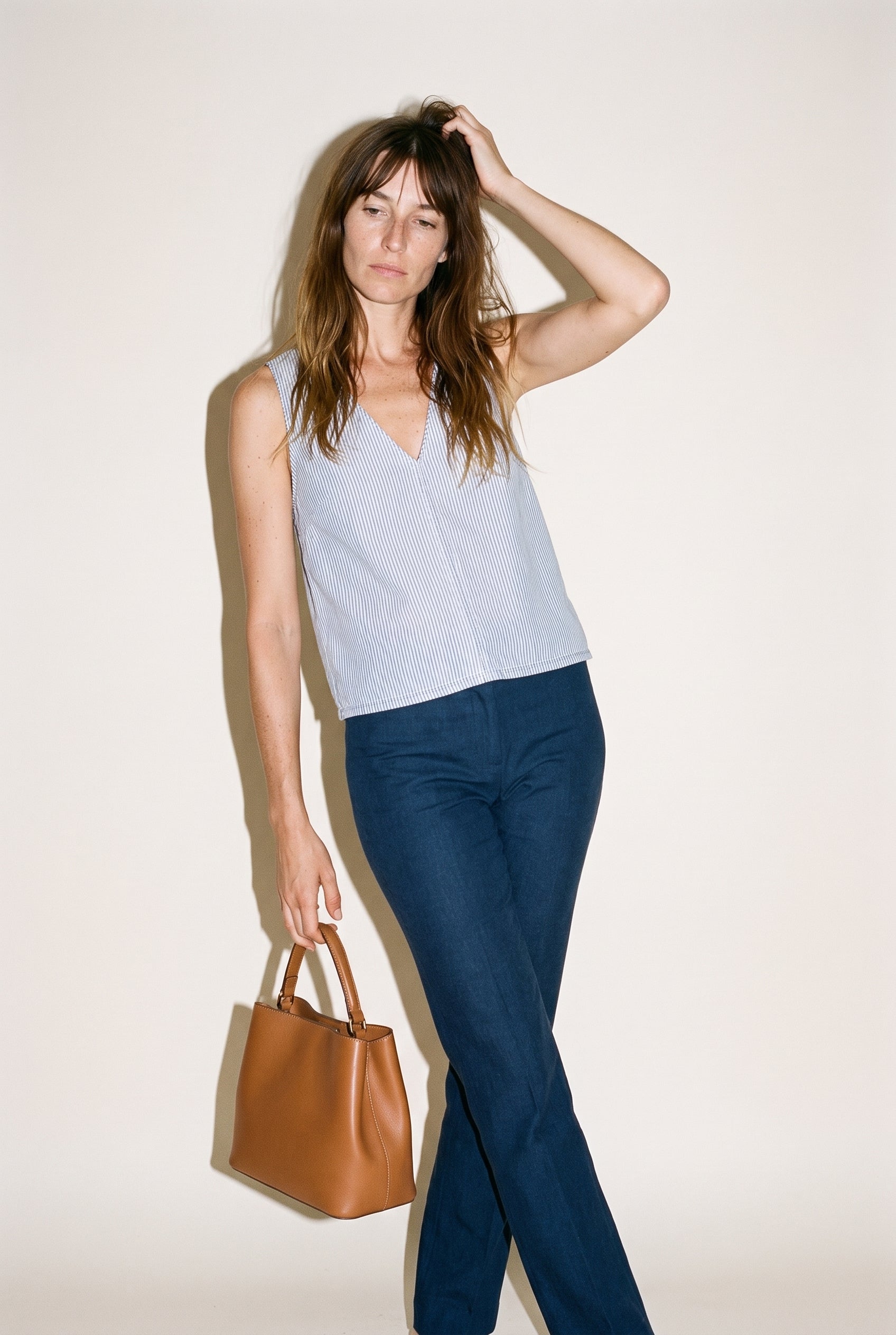 Colette Blouse Blue Stripe Family Business Distributions (Gentle Fawn/Skout Showroom))