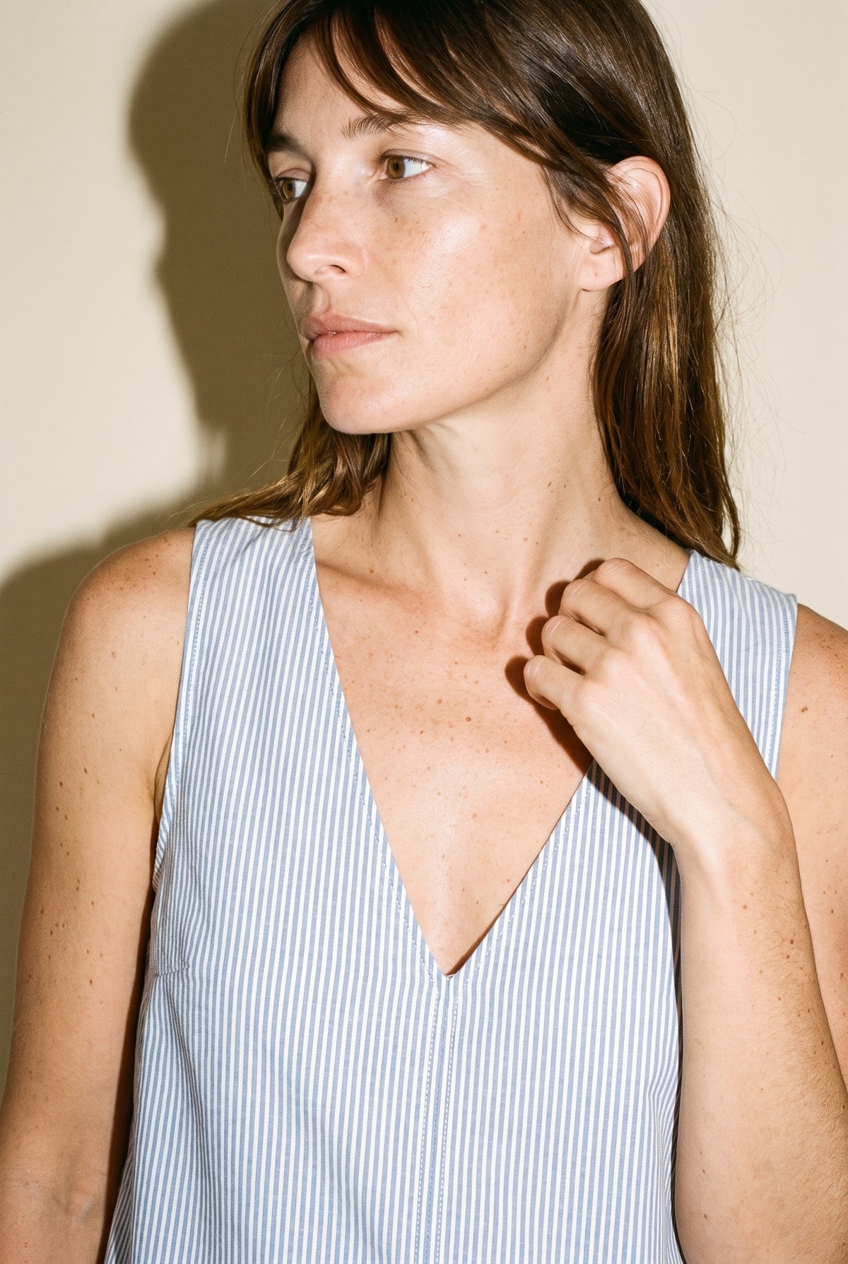 Colette Blouse Blue Stripe Family Business Distributions (Gentle Fawn/Skout Showroom))