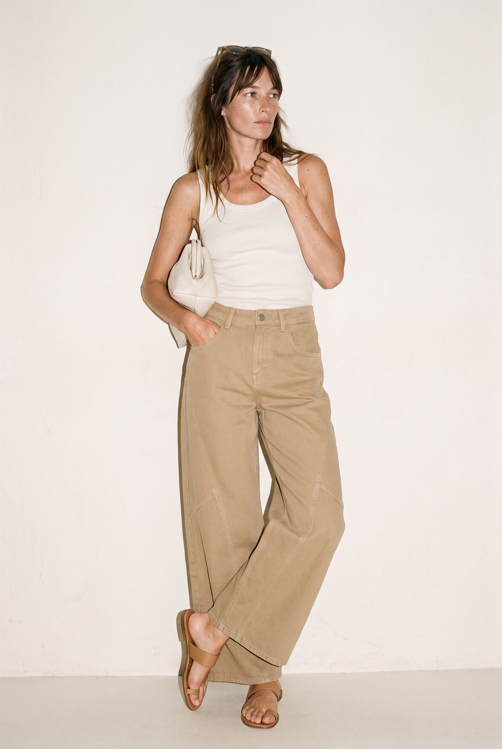 Downtown Wide Leg Pant Slow High