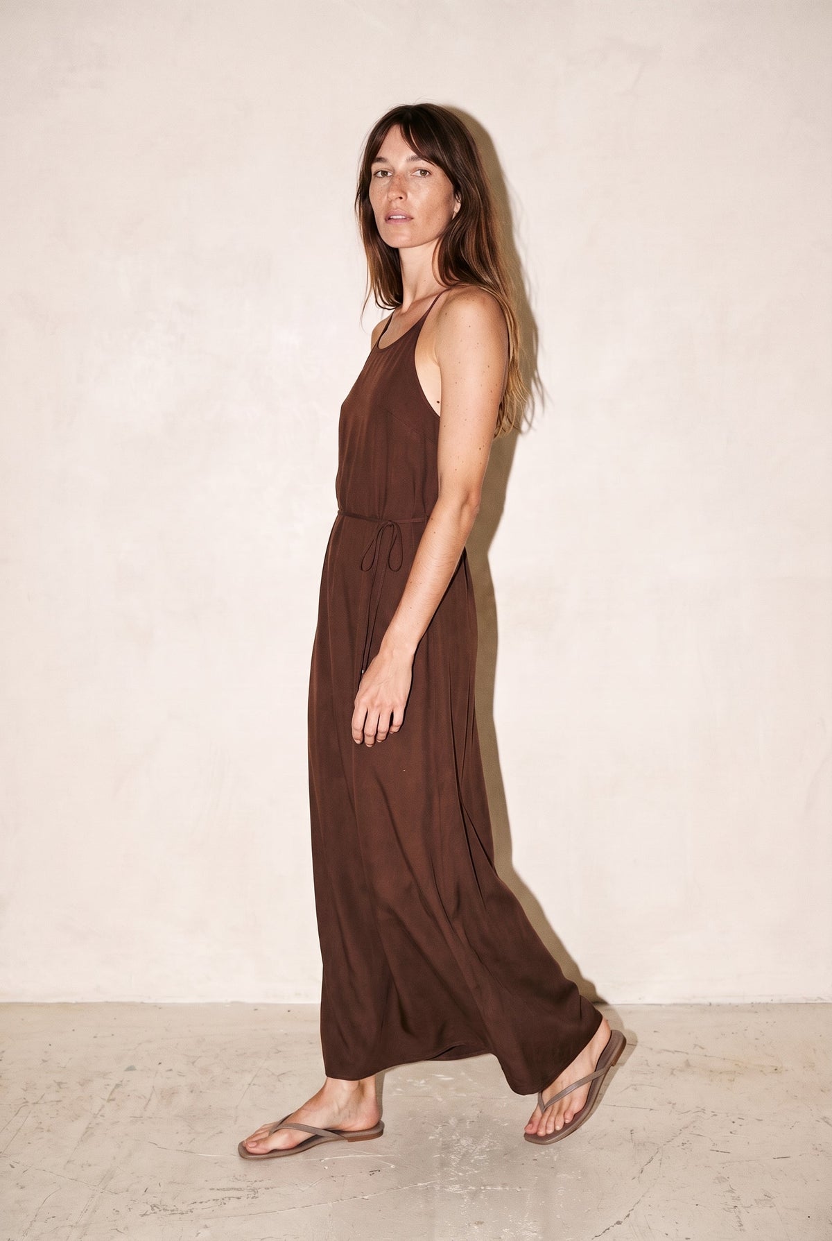 Viscose Maxi Cami Wrap Dress Hot Fudge SCOTCH & SODA