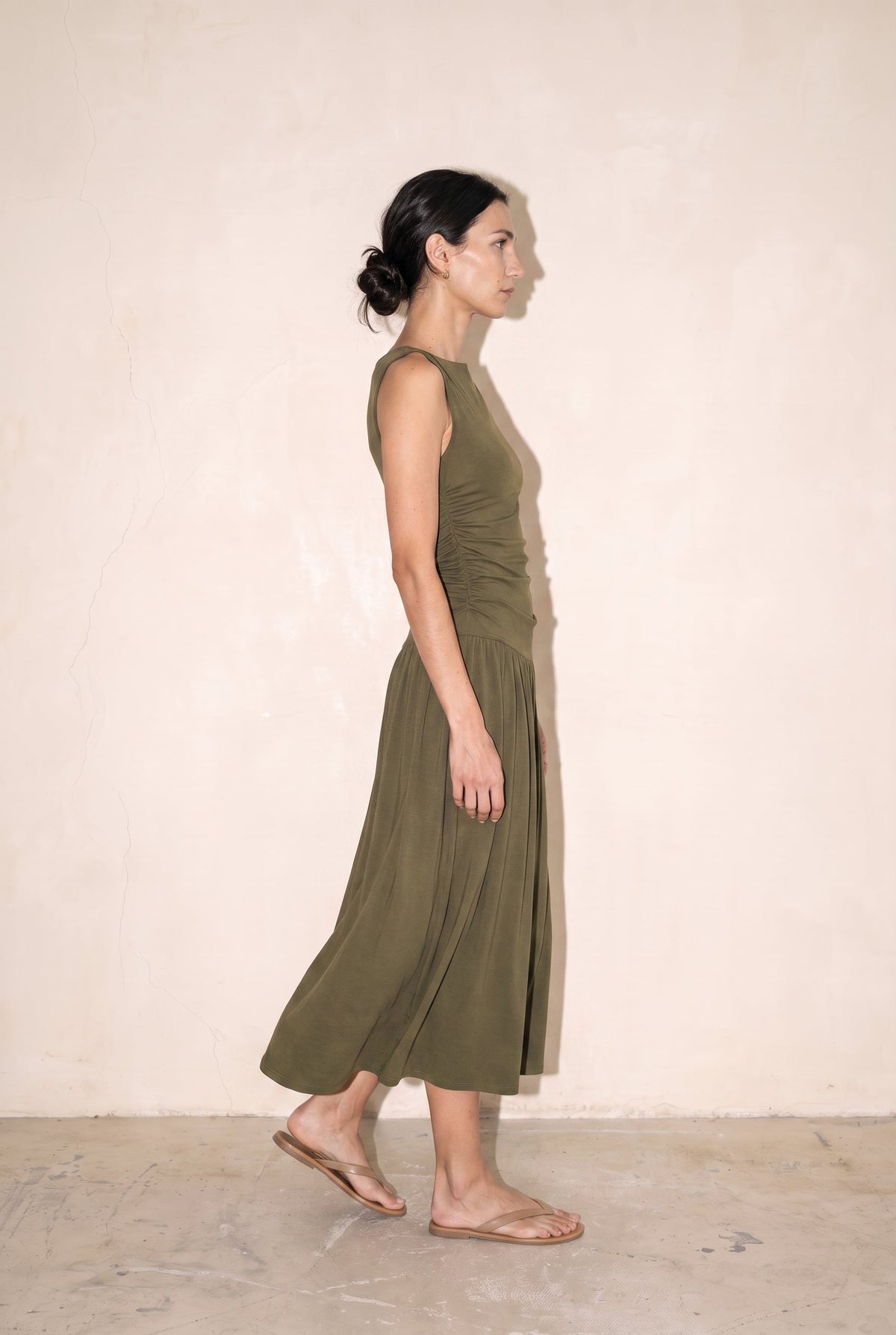 The Madilyn Dress Olive Mod Ref