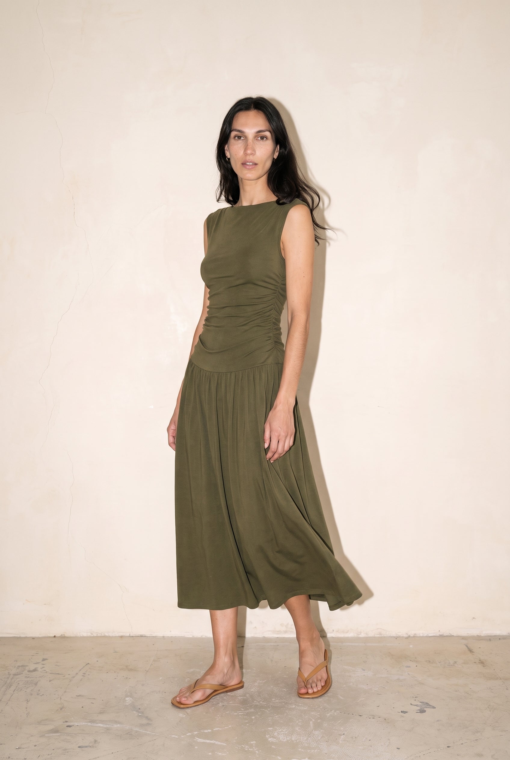 The Madilyn Dress Olive