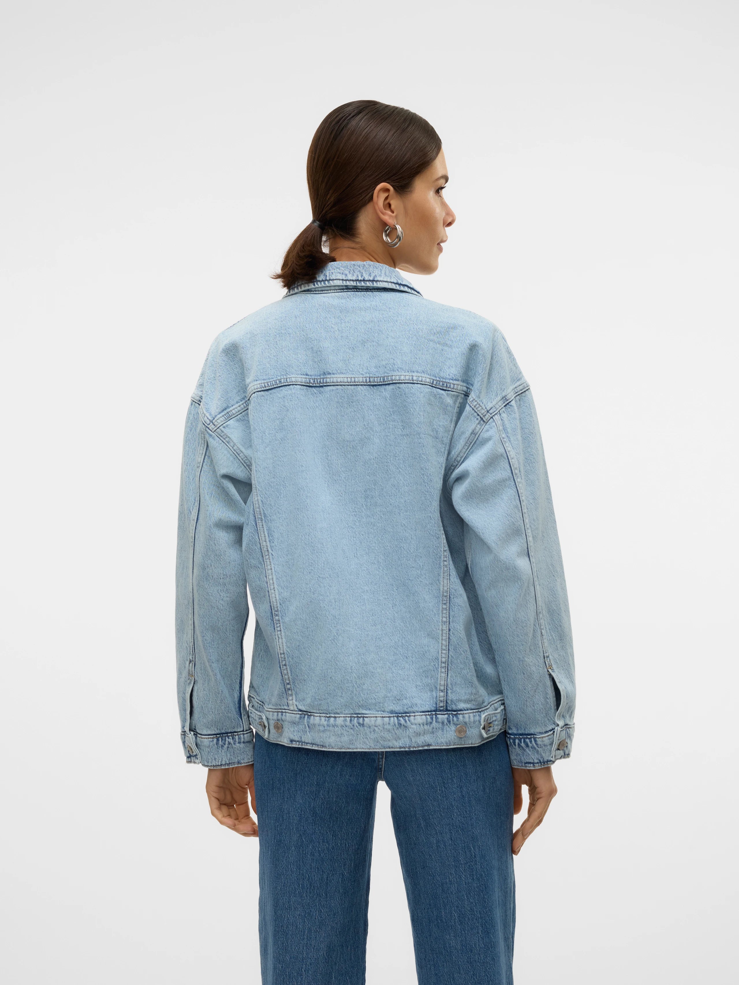 VMTessa Ls Oversize Denim Jacket Ga Noos Light Blue Denim