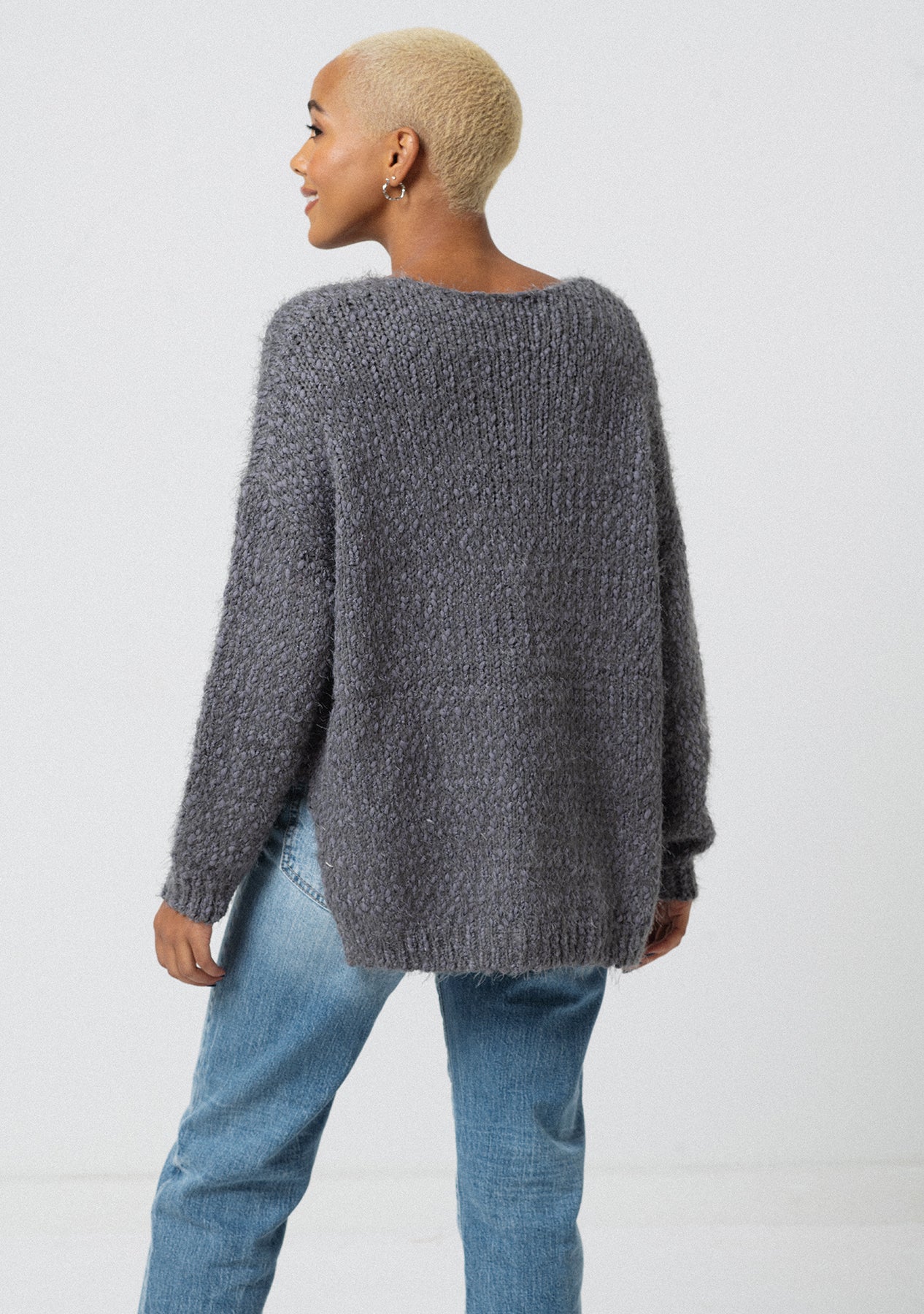 Popcorn Knit Sweater