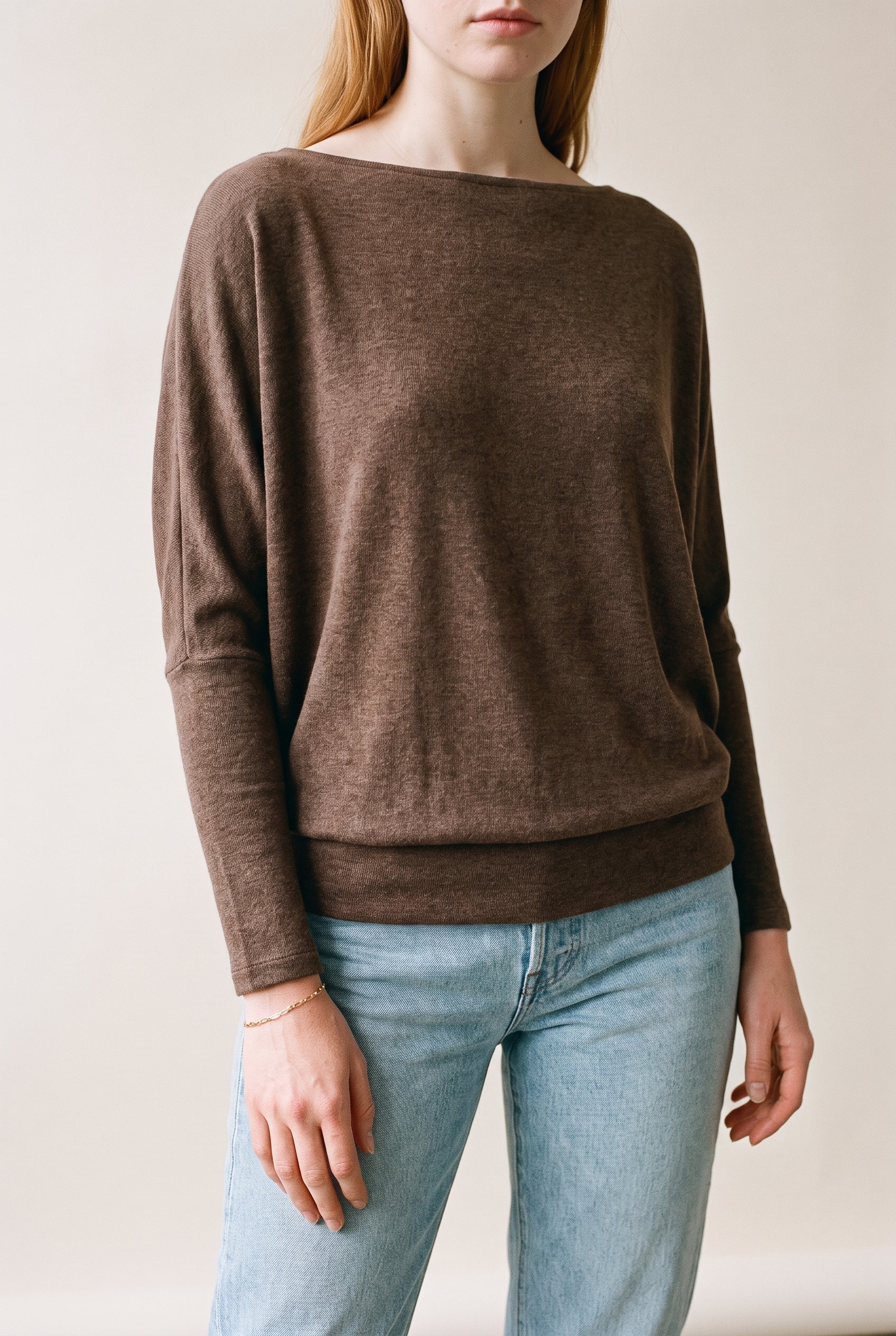 Off Shoulder Dolman Slv Tunic