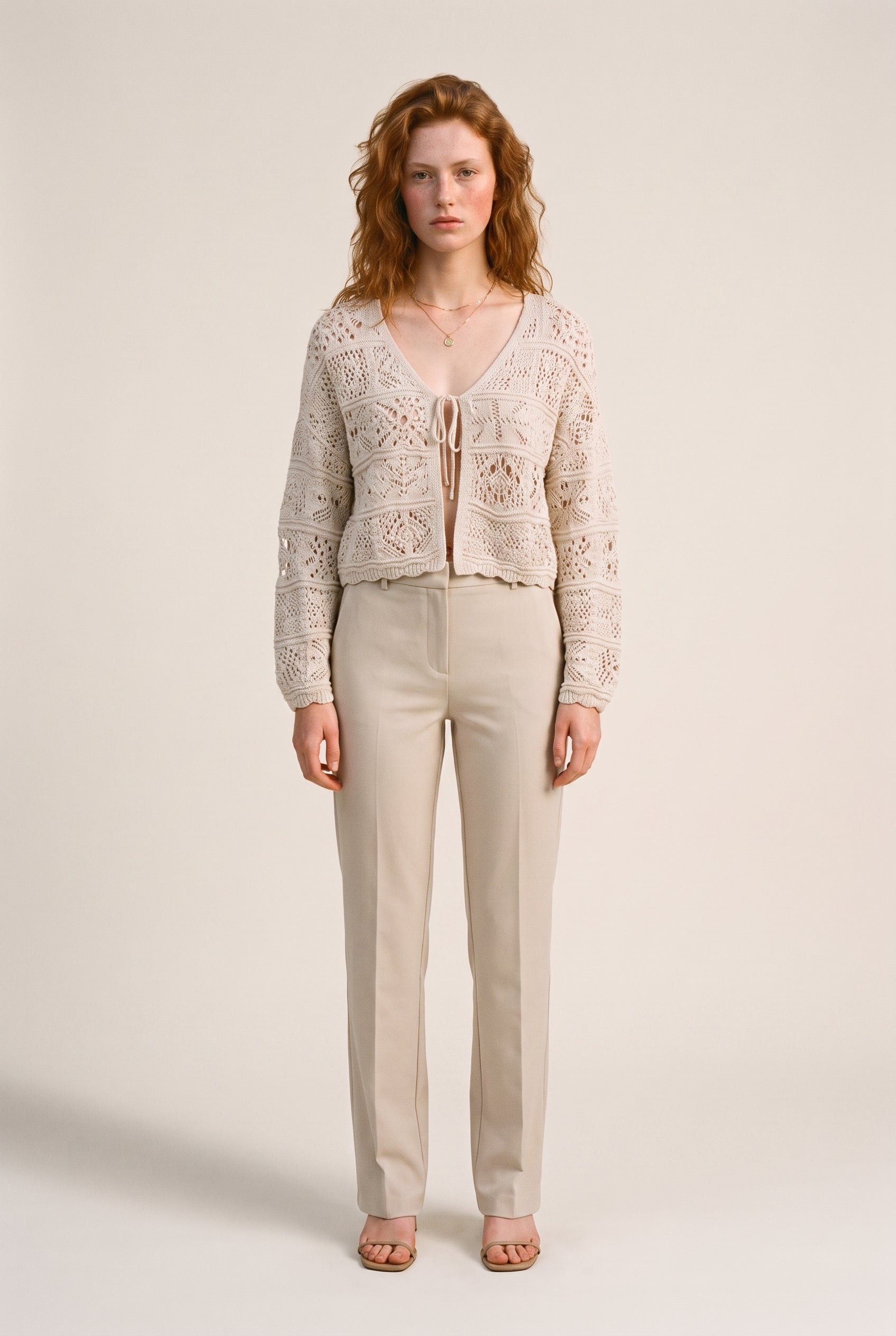 ONL Beach Life Knit Cardigan Cloud Dancer