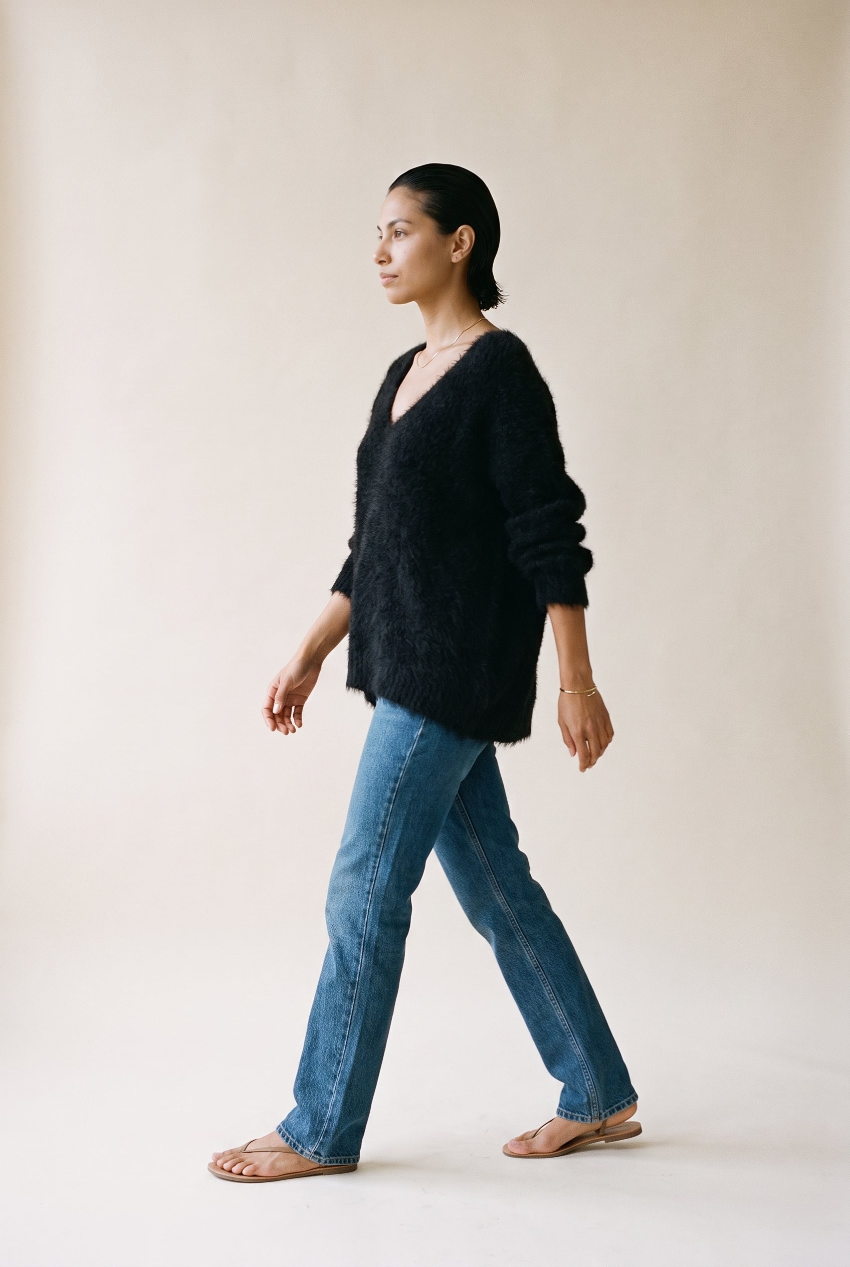 Elizabeth LS VNeck Sweater