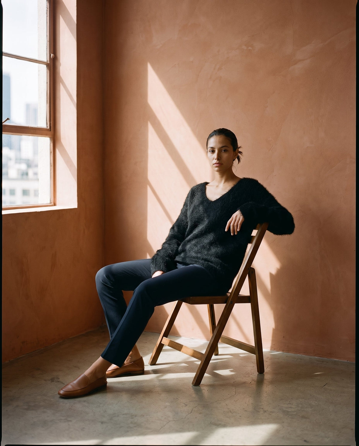 Elizabeth LS VNeck Sweater LAI KNITTERS (The Base)