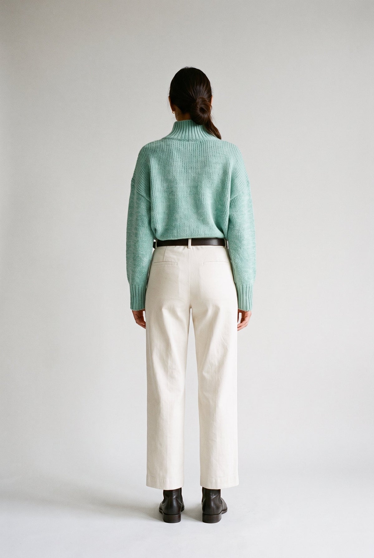 Aggie Mock Neck Ribbed Sweater Lyla & Luxe