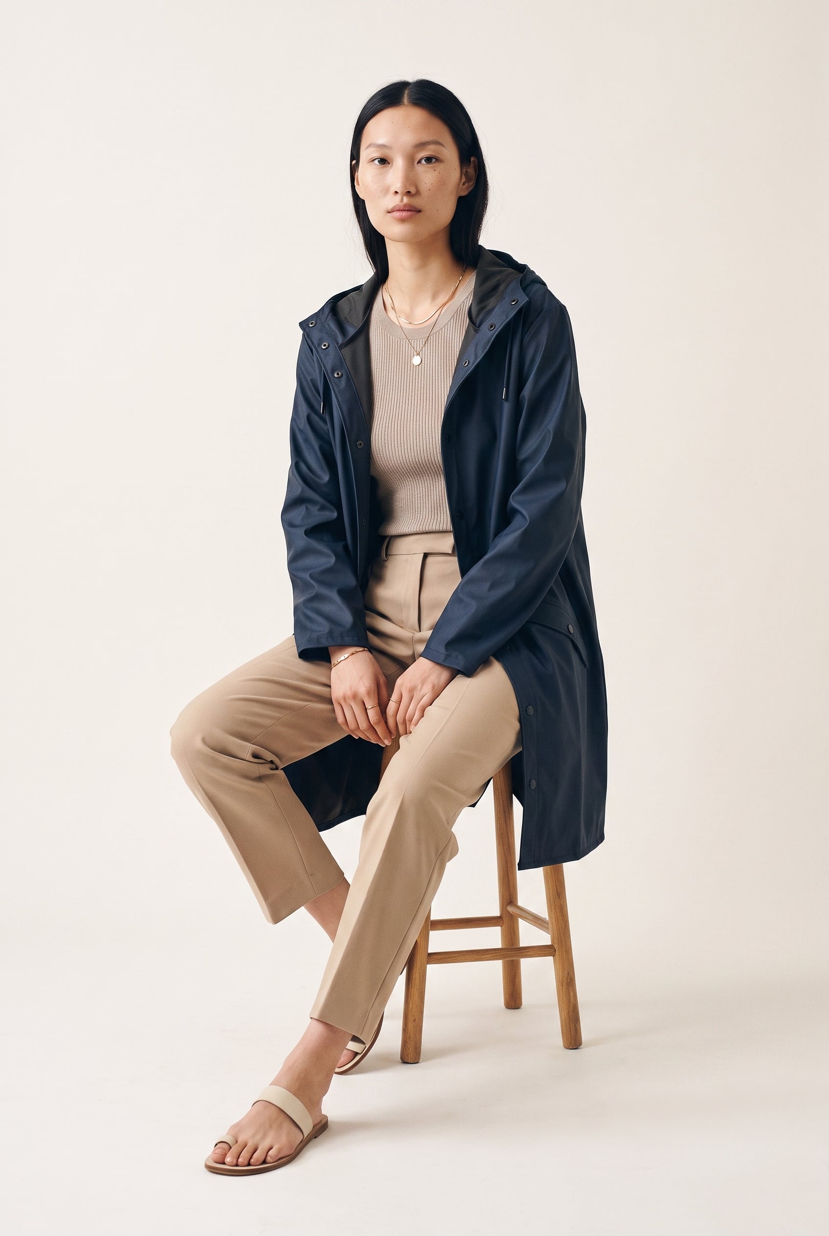 Veste longue W3 marine