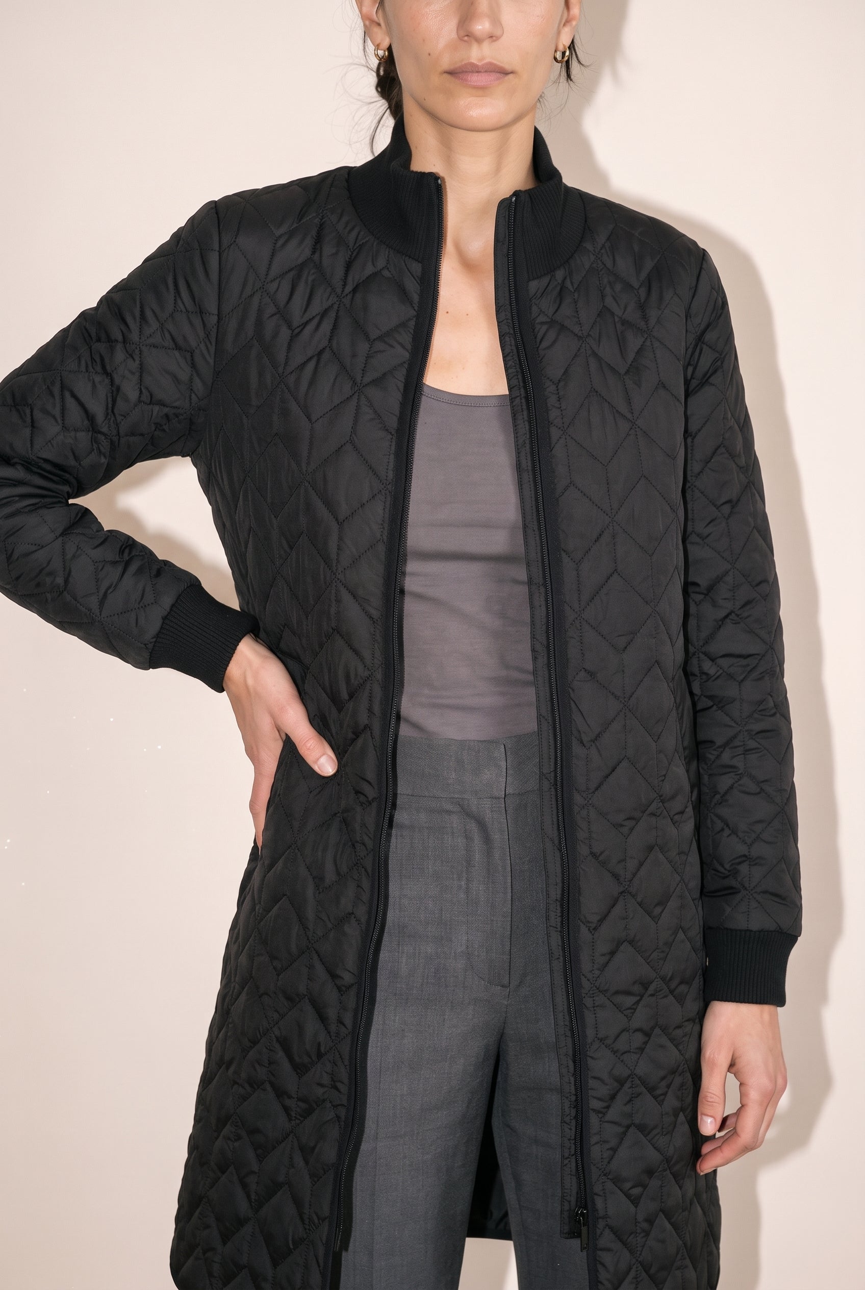 Manteau matelassé noir
