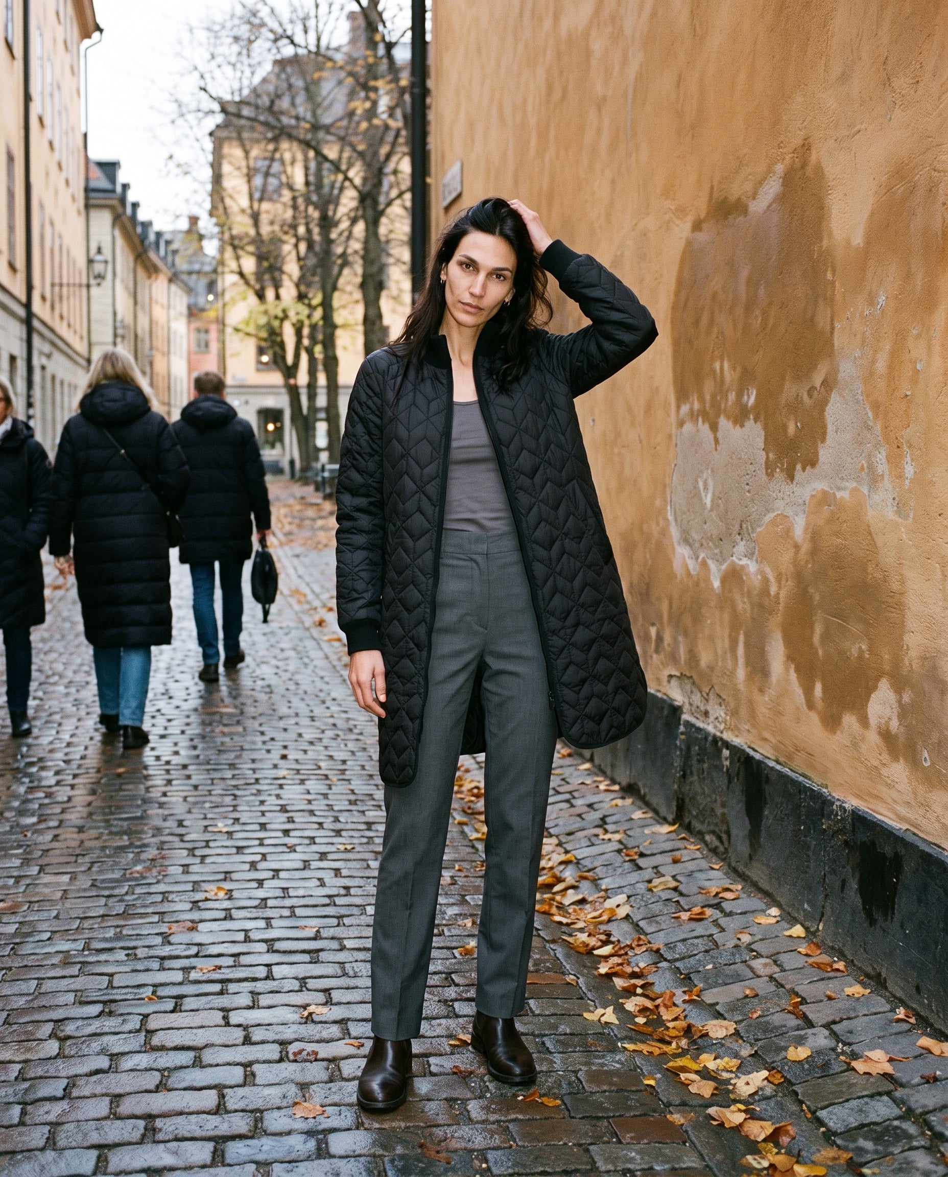 Manteau matelassé noir