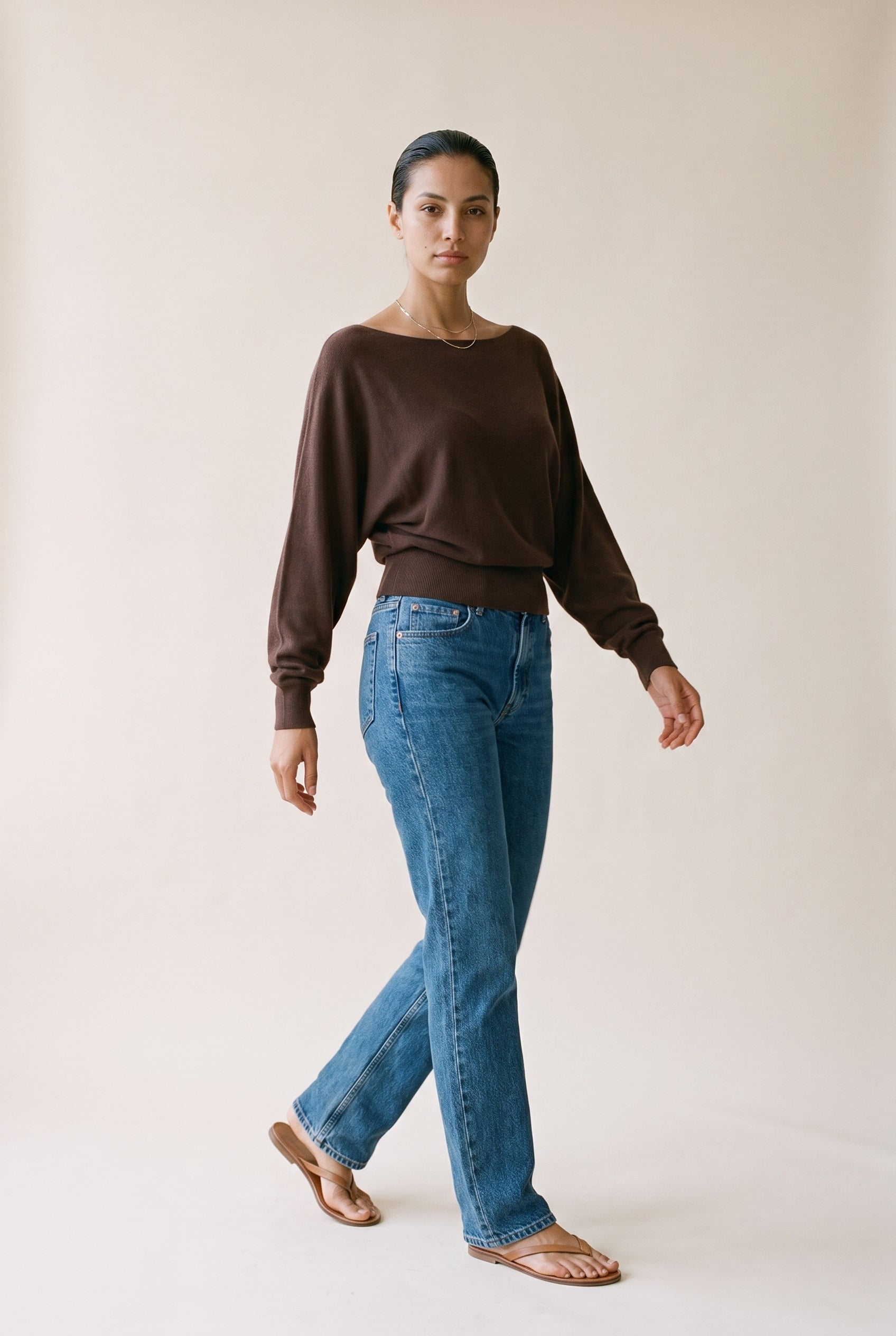 Boatneck Top Coffee