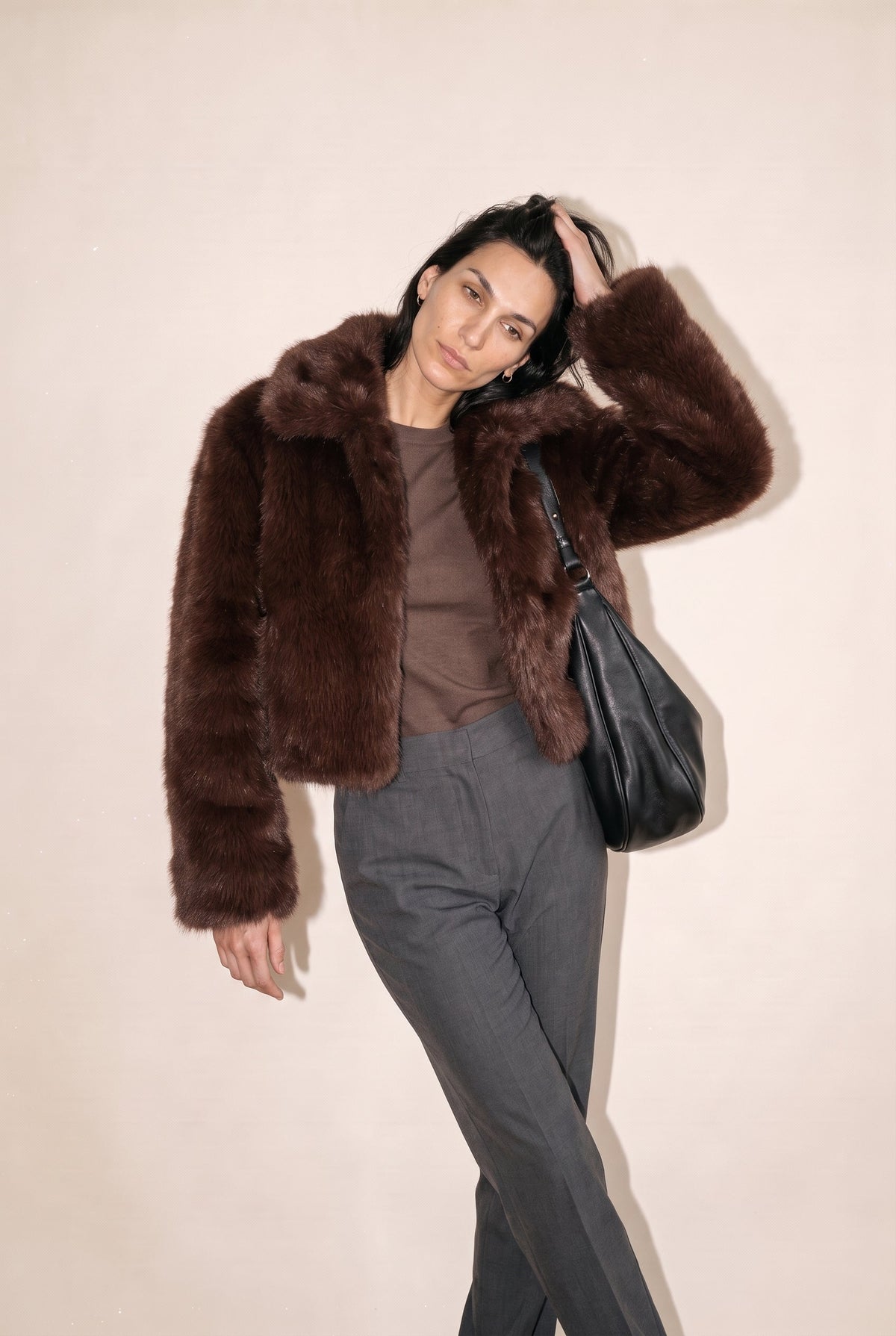 Cropped Faux Fur Jacket The Latest Scoop