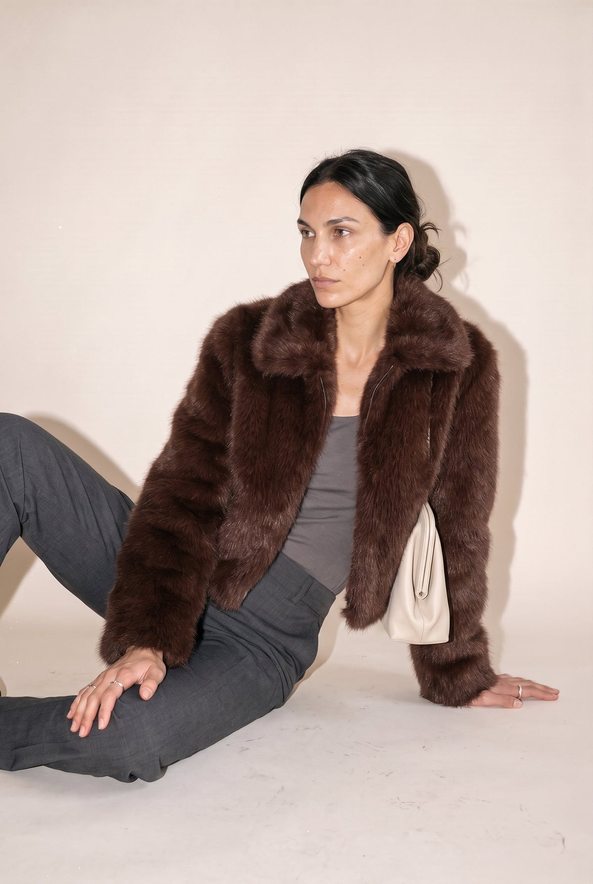 Cropped Faux Fur Jacket The Latest Scoop