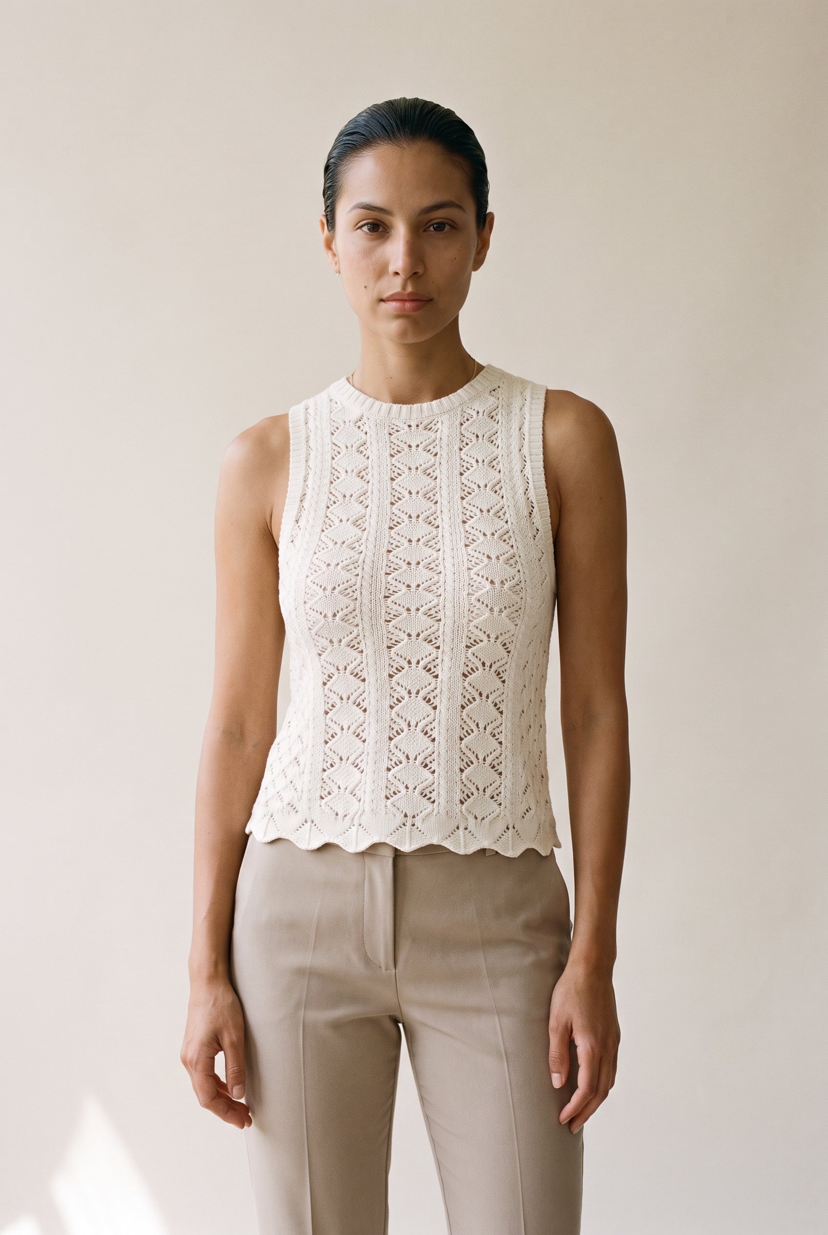 JXZURI TOP KNIT Cloud Dancer