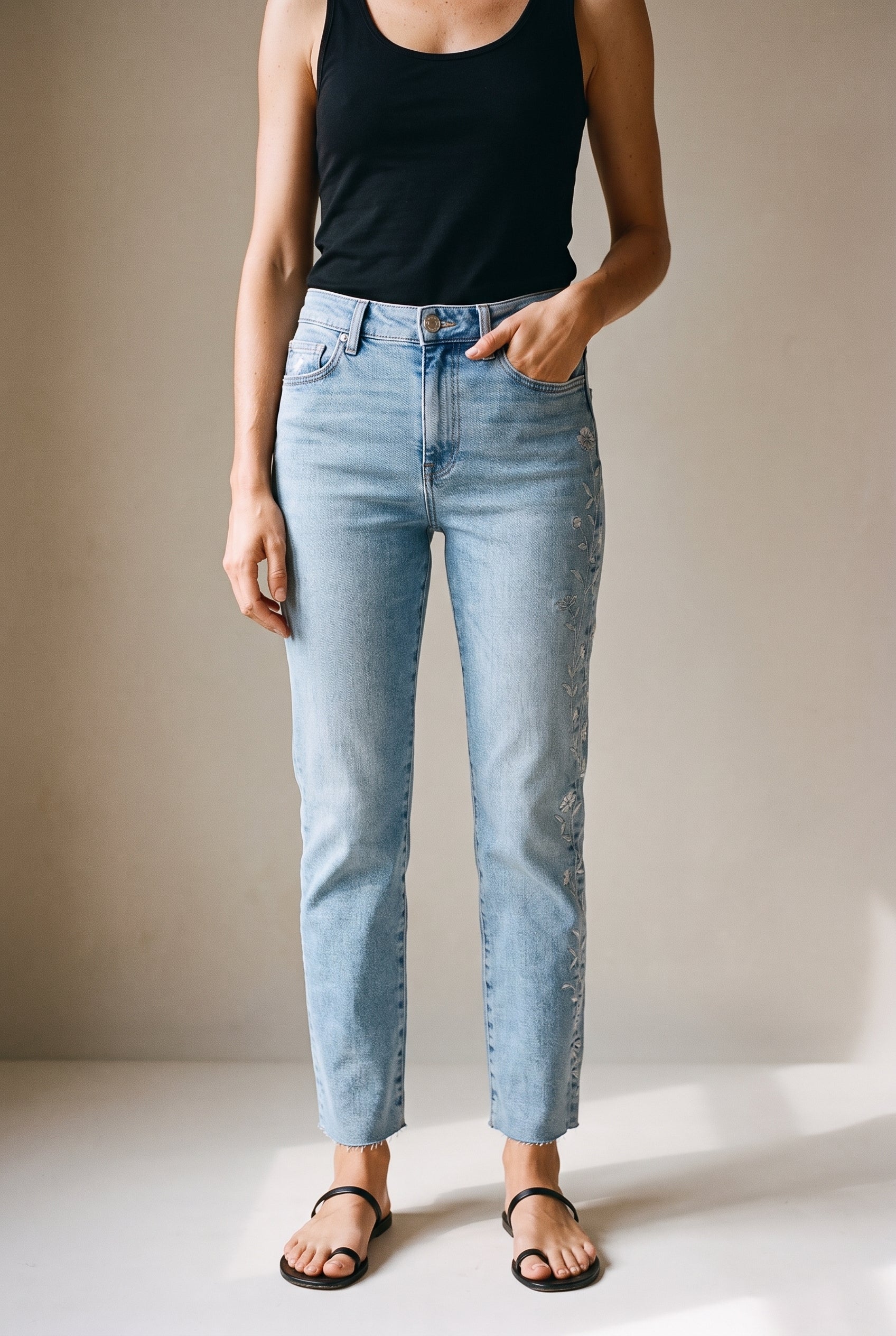 New York Lt Blue Bloom Denim