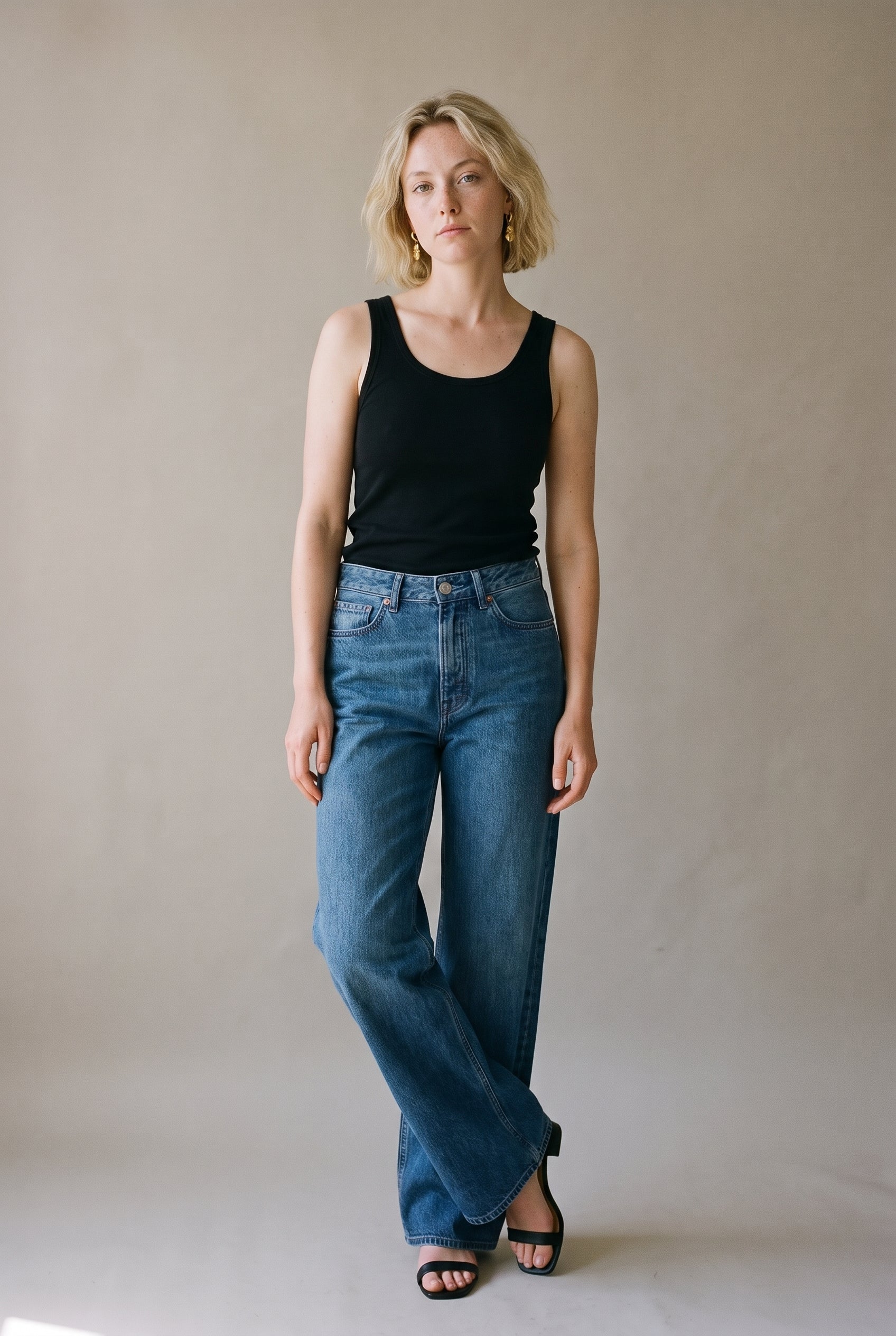 La structure des jeans Wave à jambes larges