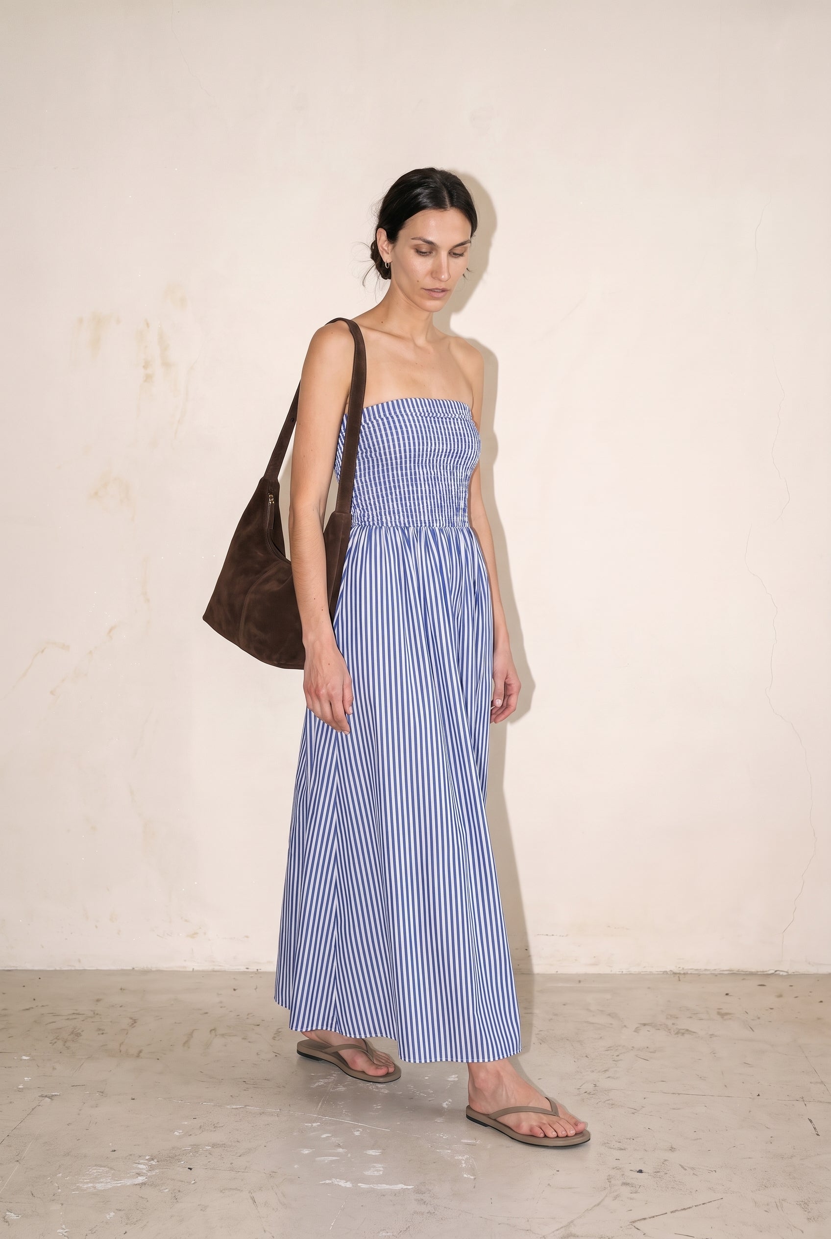 Promenade Dress Denim Blue