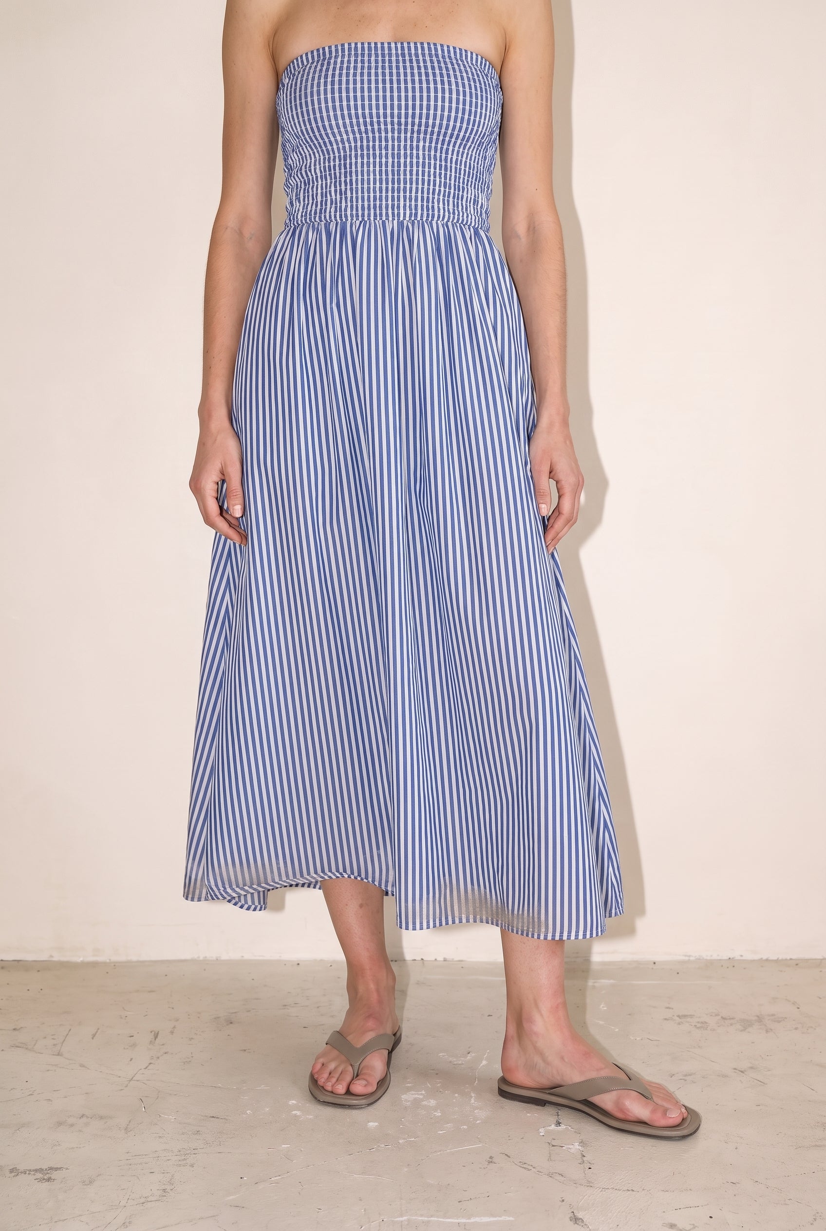 Promenade Dress Denim Blue