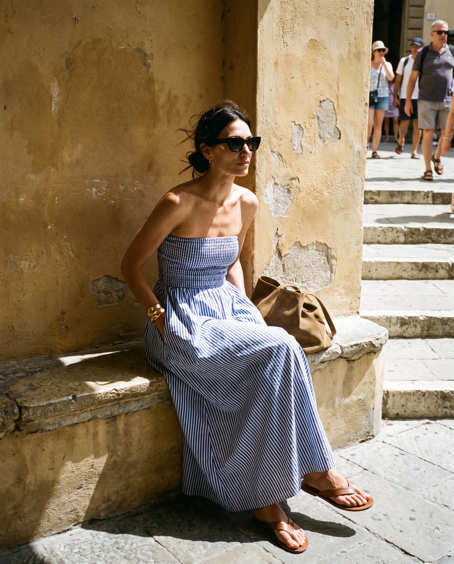 Promenade Dress Denim Blue
