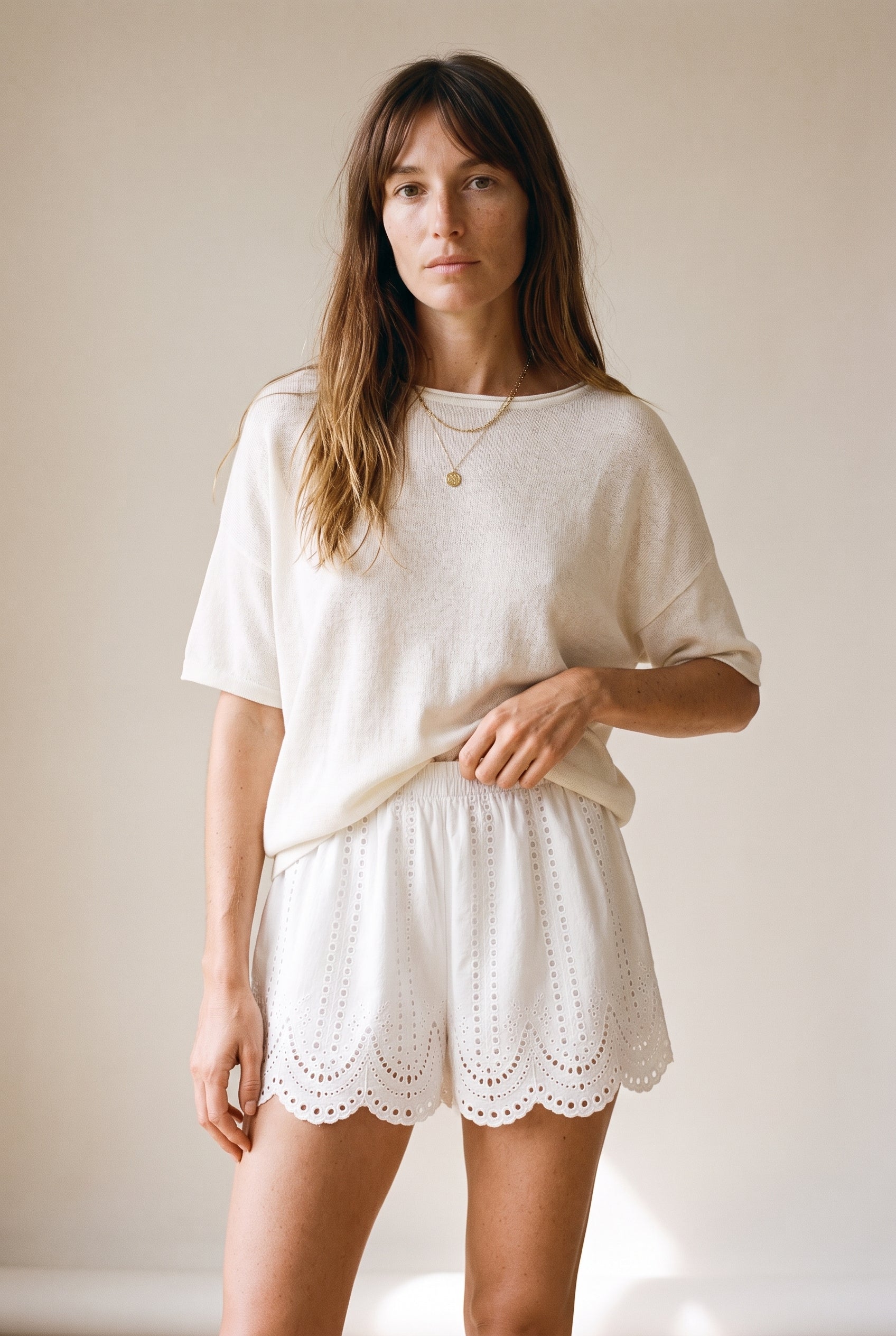 Front Tie Sleeveless  Shorts