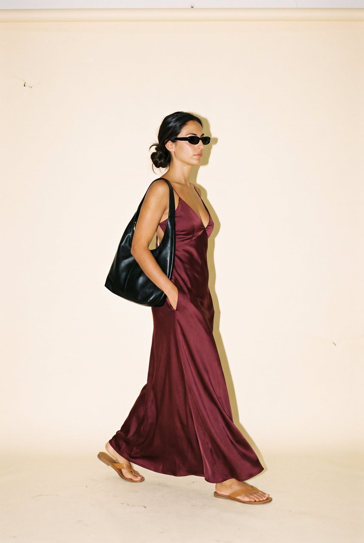 Moonlit Satin Maxi Dress Luvalot