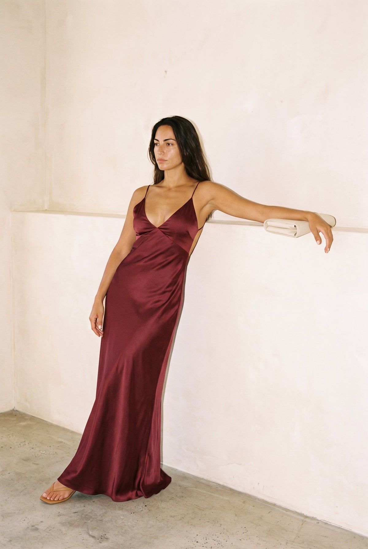Moonlit Satin Maxi Dress Luvalot