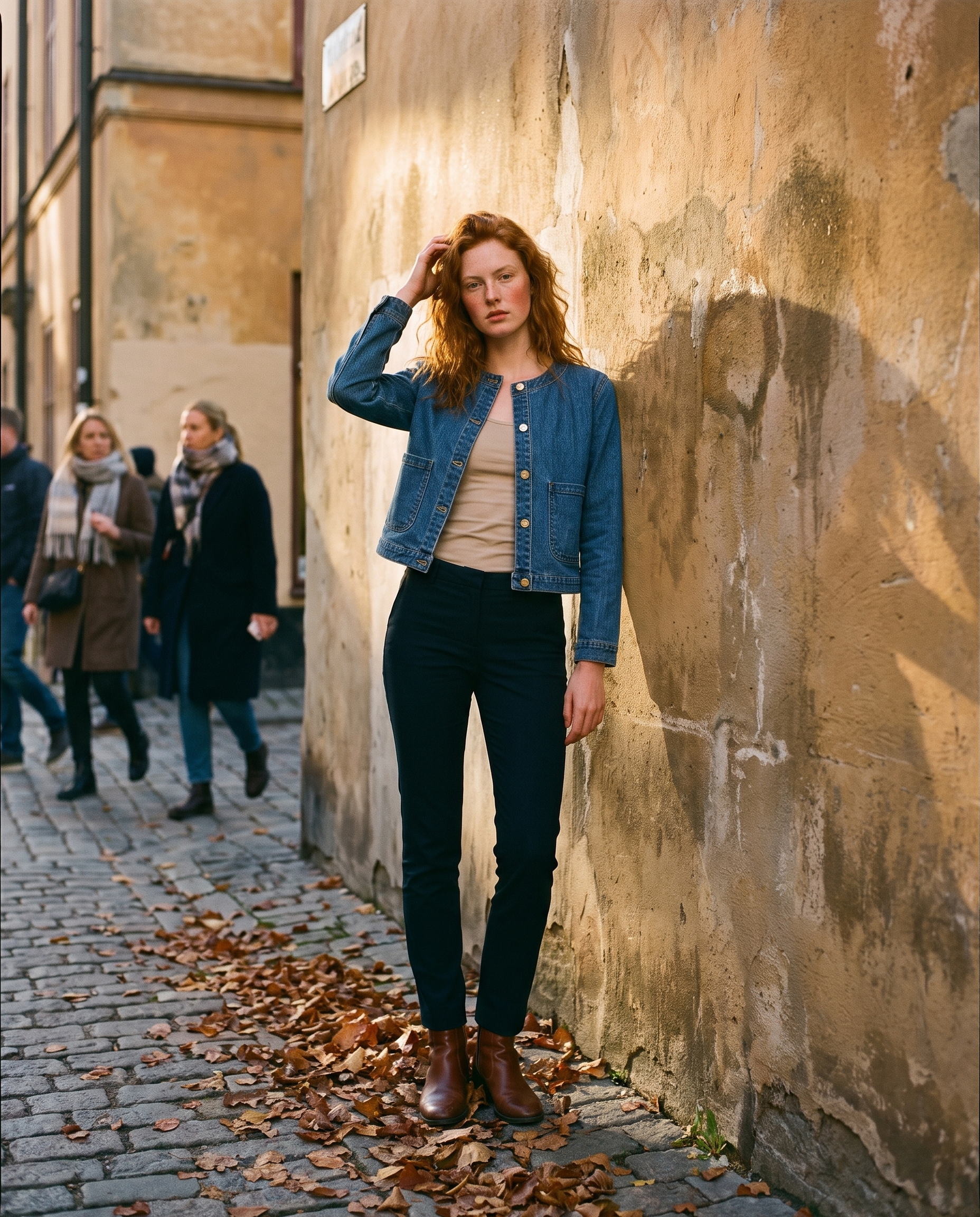 Stretch Denim Workwear Jacket Denim Blue Molly Bracken