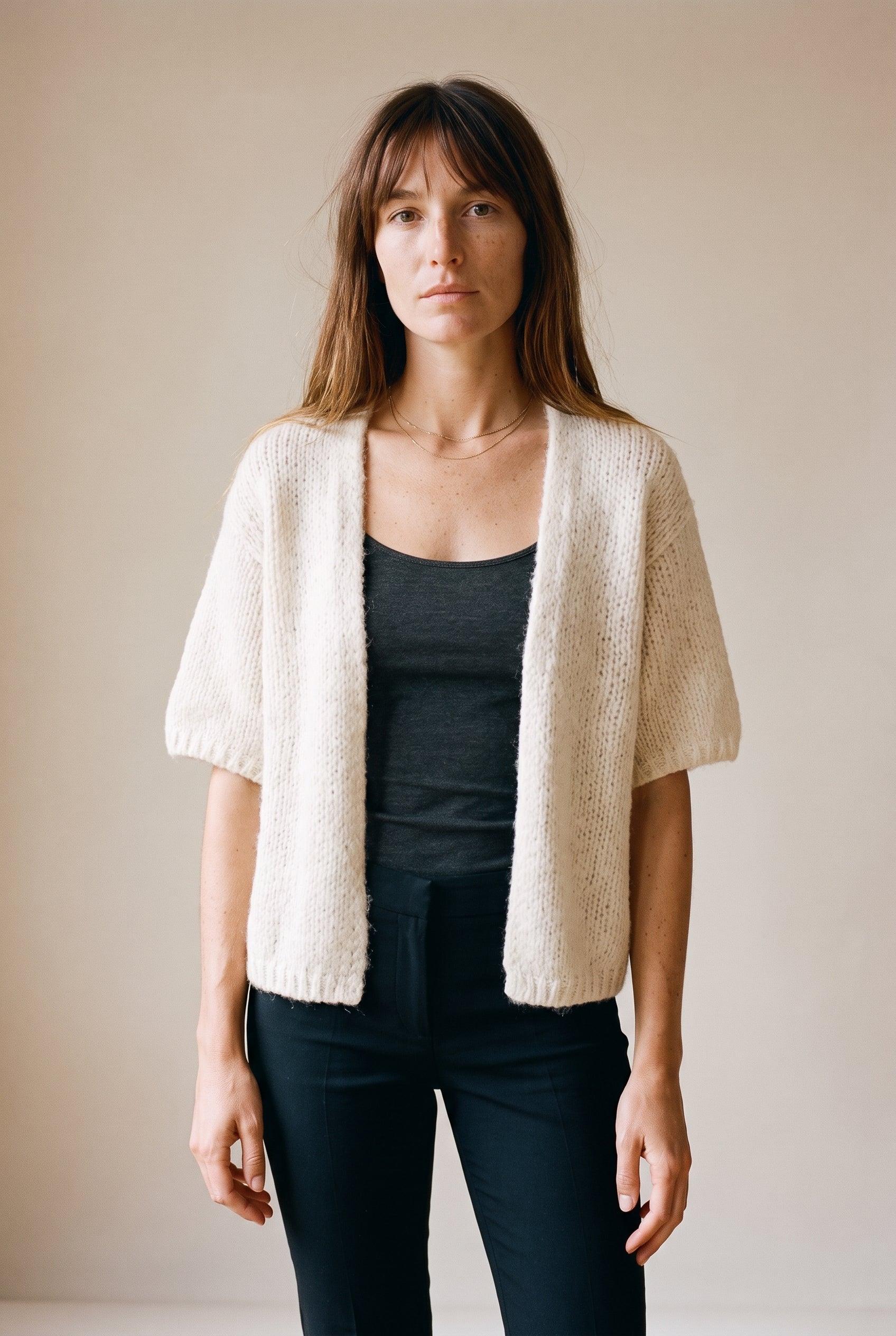 Vmmaybe 2/4 Open Cardigan Noos Birch