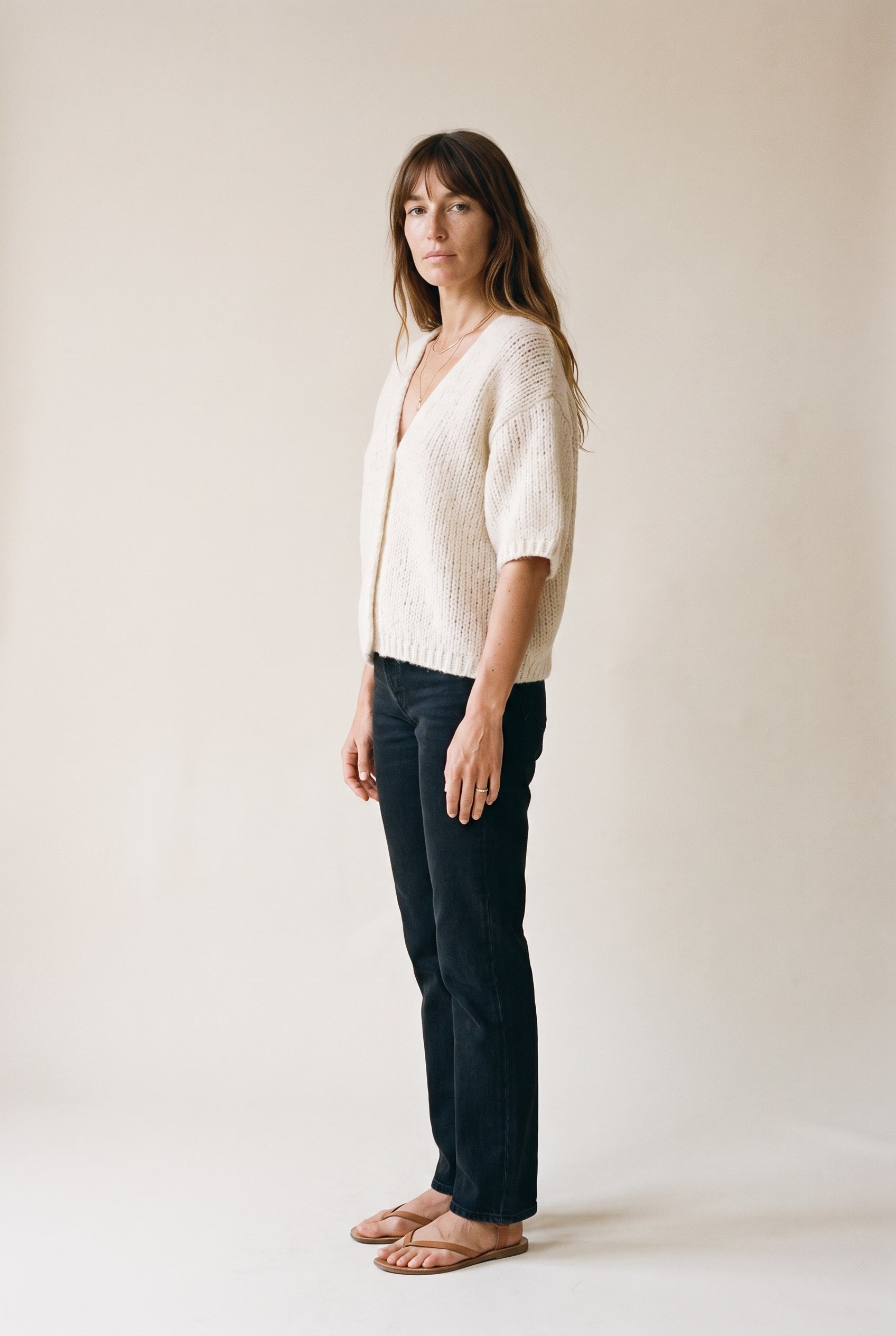 Vmmaybe 2/4 Open Cardigan Noos Birch