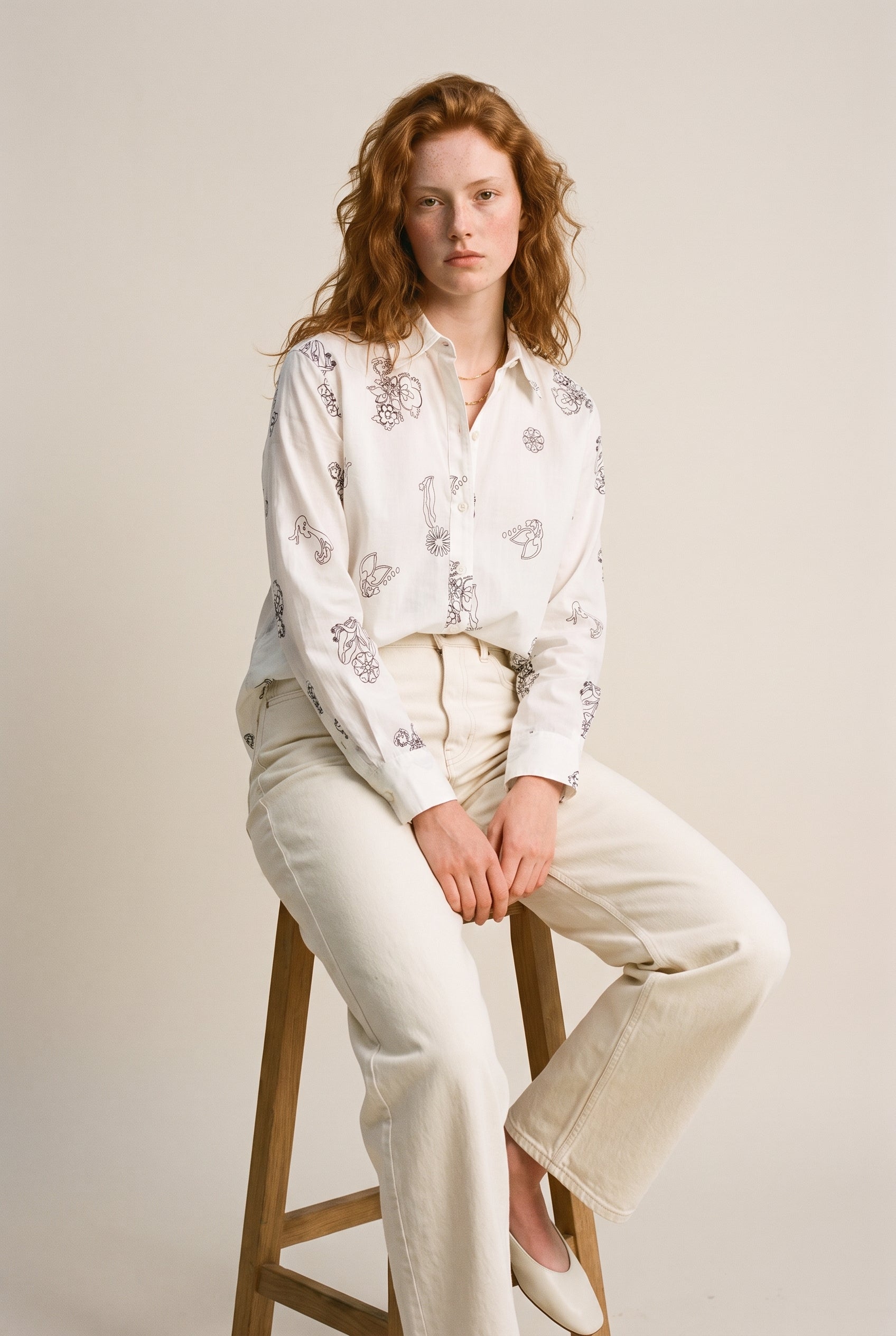 Embroidered Relaxed Fit Shirt